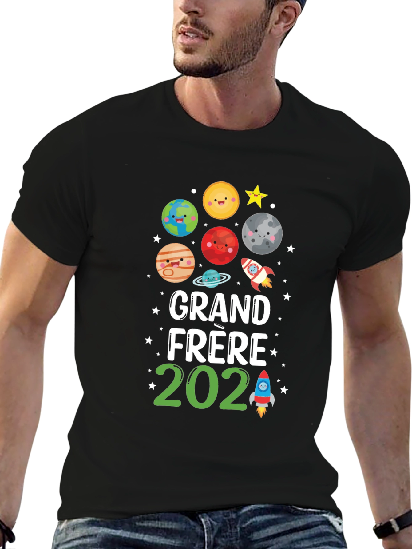 Grand Frere 2024 T-Shirt - Space Theme Brother Tee