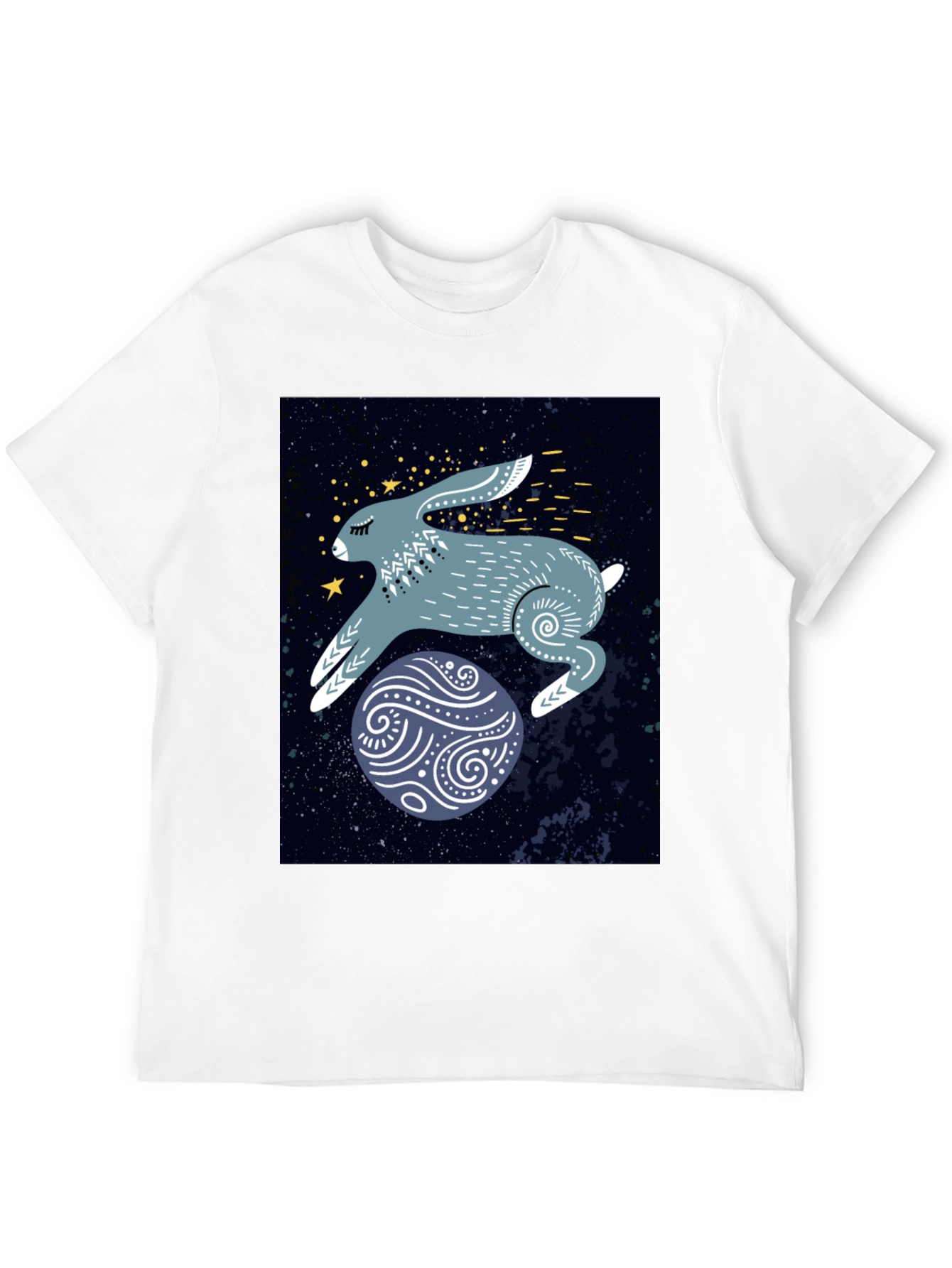 Cosmic Hare Graphic Tee - Stylish Comfort