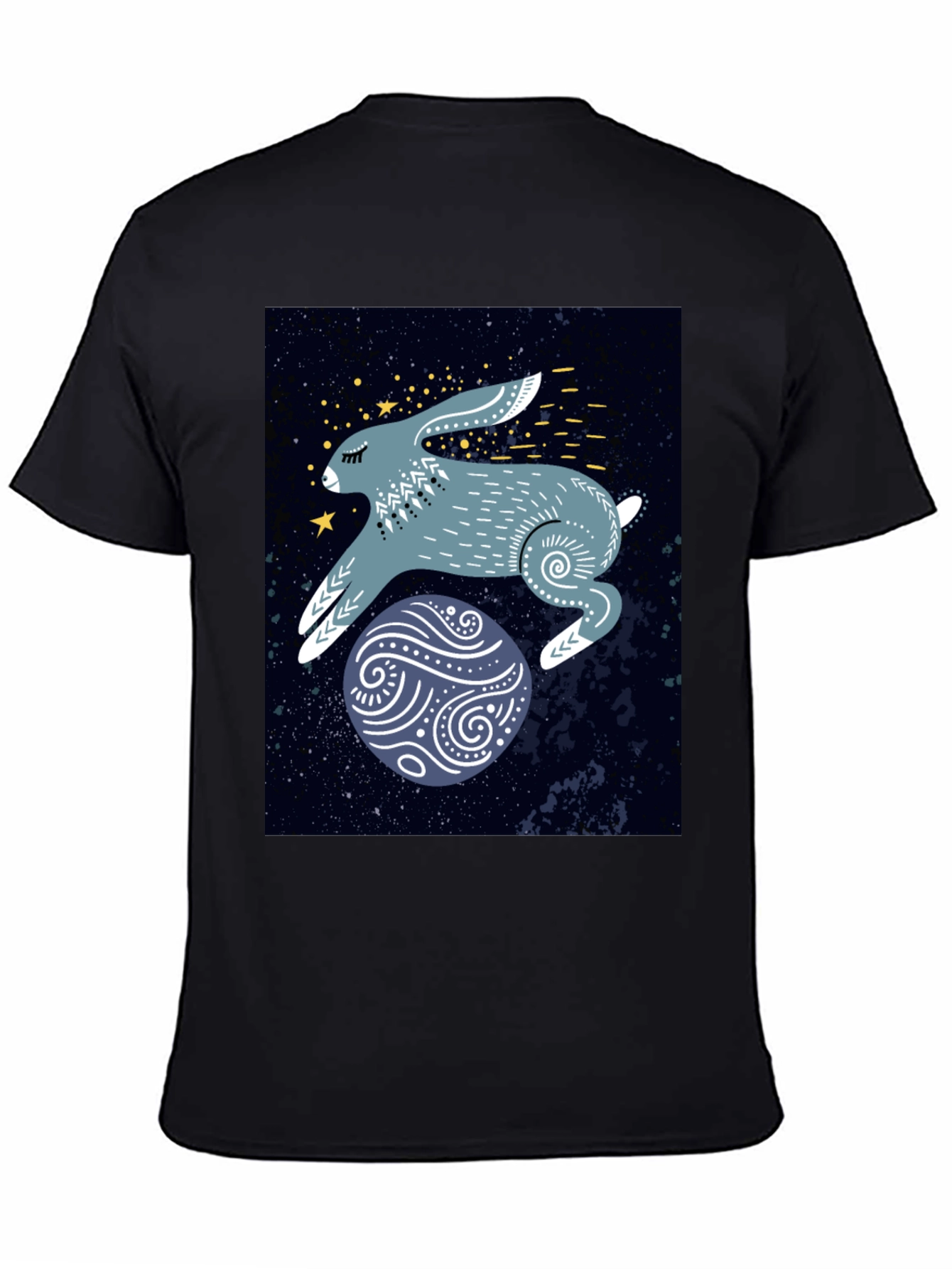 Cosmic Hare Graphic Tee - Stylish Comfort