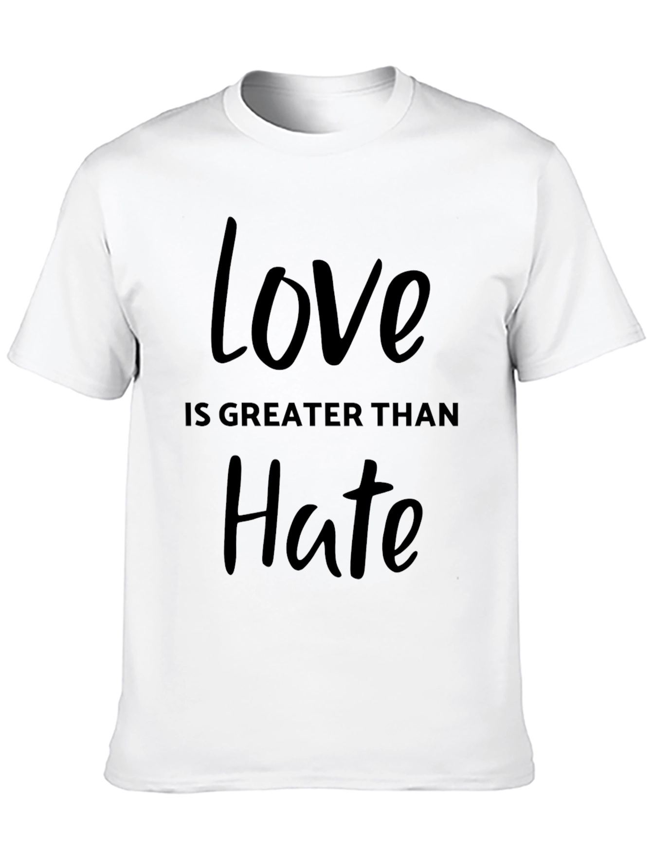 Love Is Greater Than Hate Graphic T-Shirt