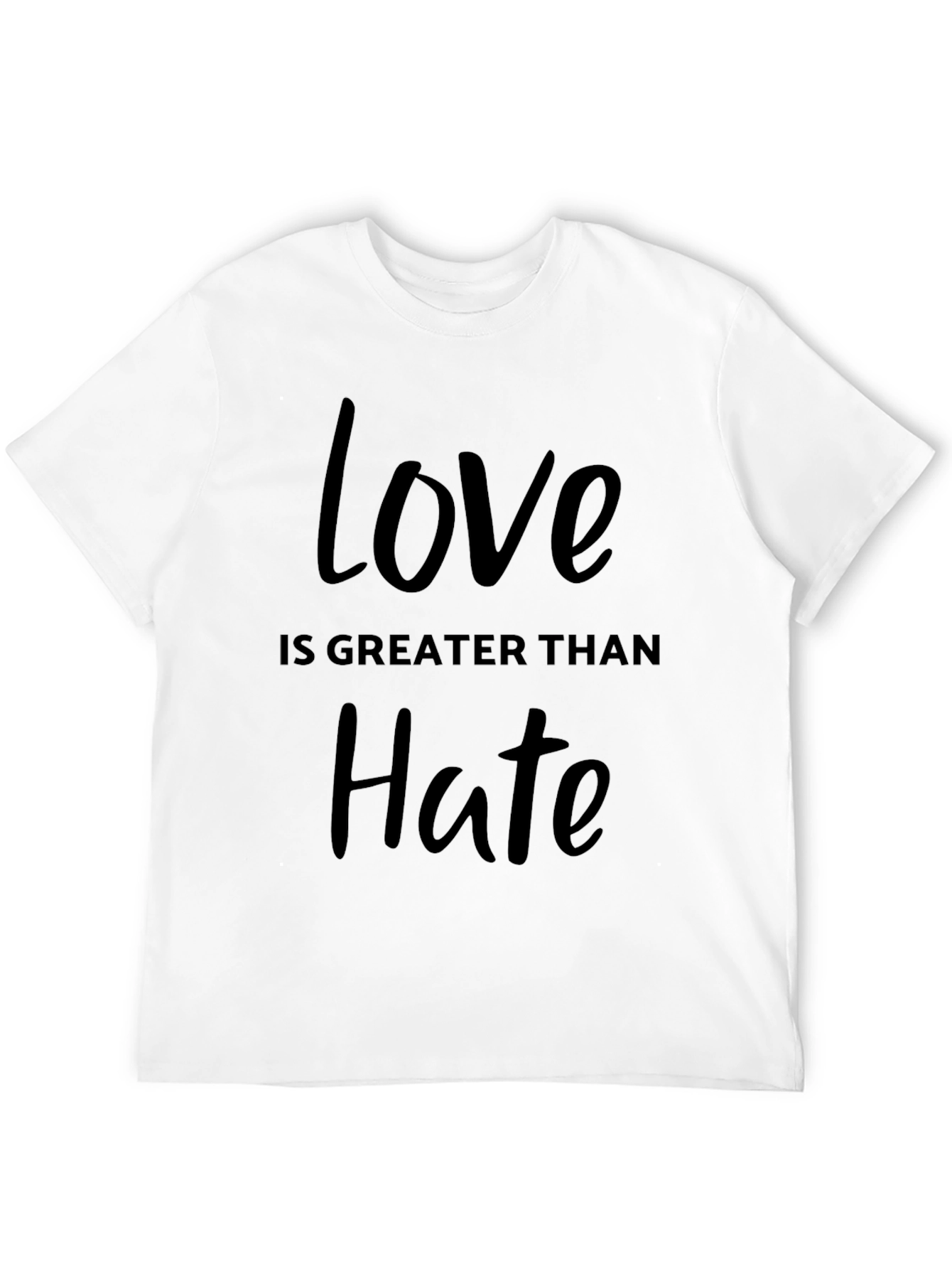 Love Is Greater Than Hate Graphic T-Shirt