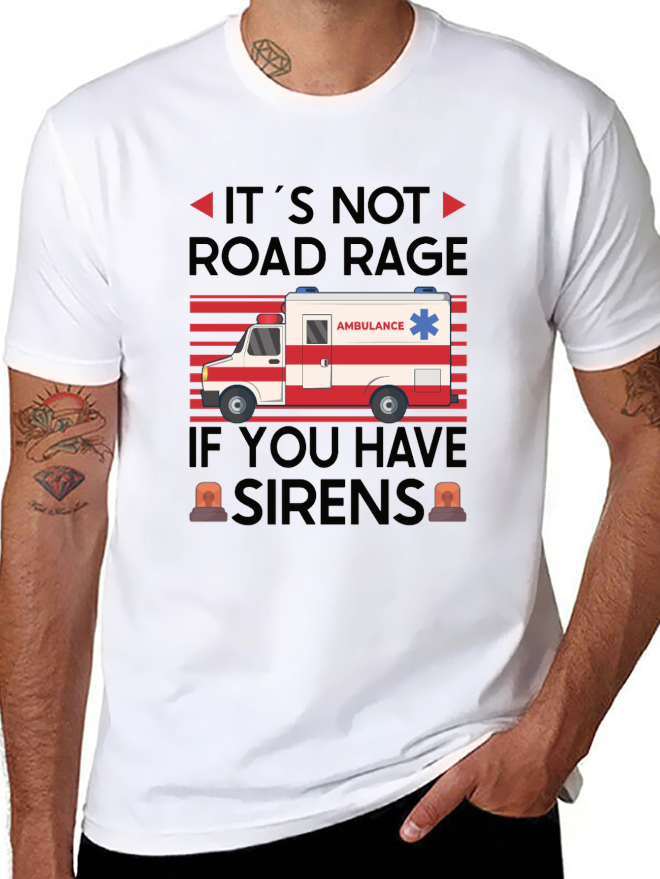 Funny Ambulance Driver Road Rage T-Shirt