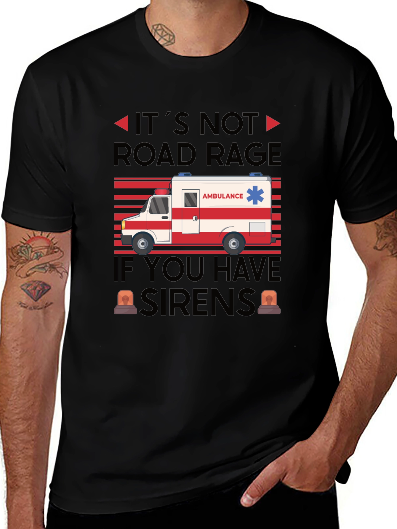 Funny Ambulance Driver Road Rage T-Shirt