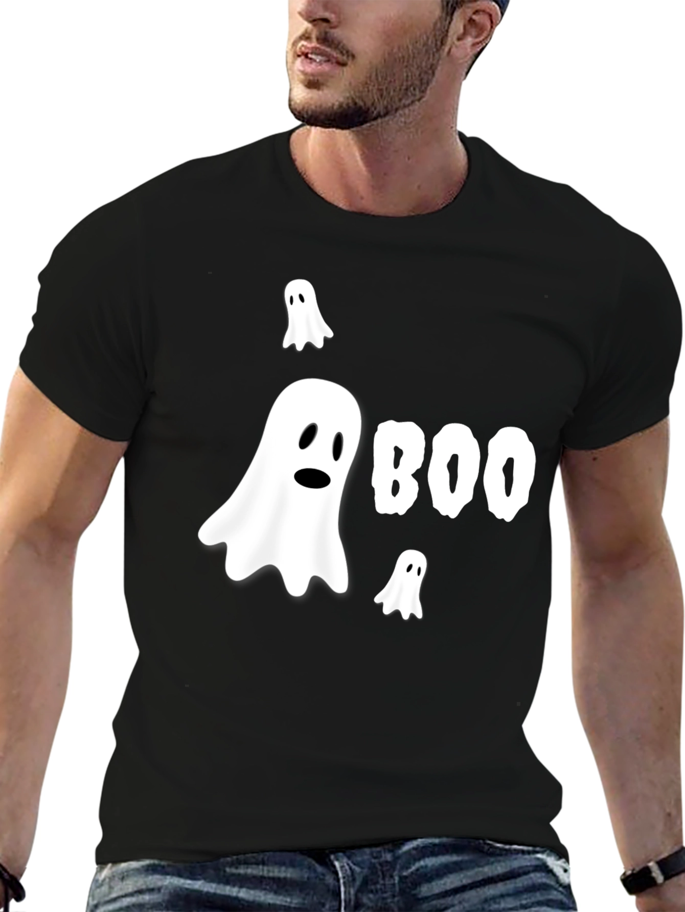 Spooky Boo Ghost Graphic T-Shirt