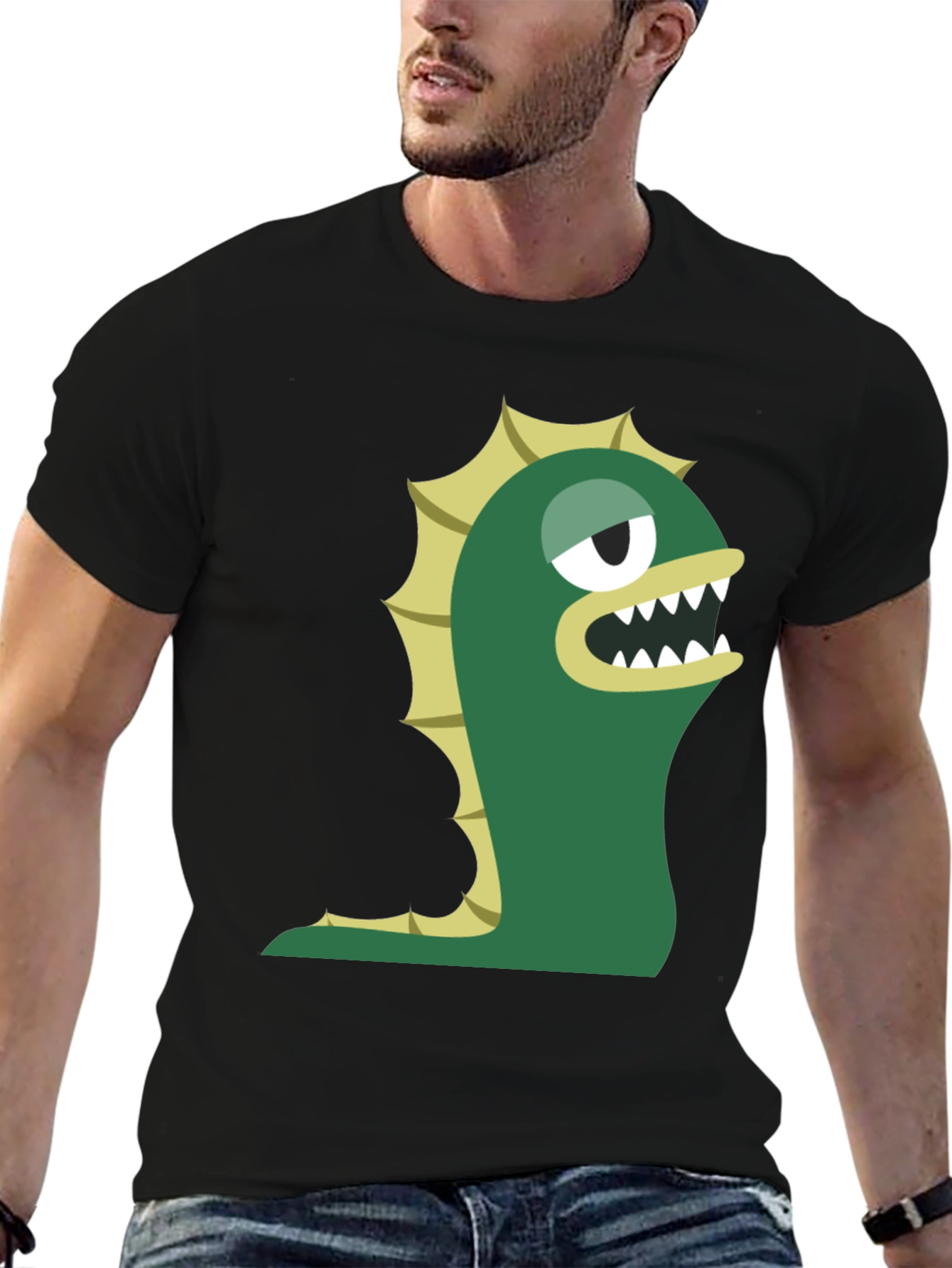 Monster Graphic Tee - Funky Cartoon Creature Shirt