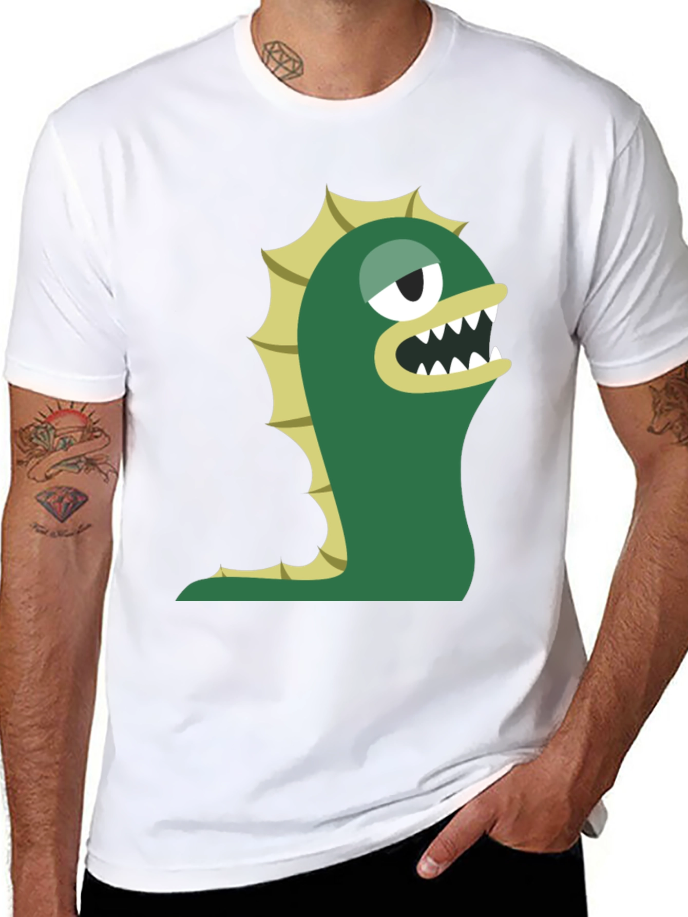 Monster Graphic Tee - Funky Cartoon Creature Shirt