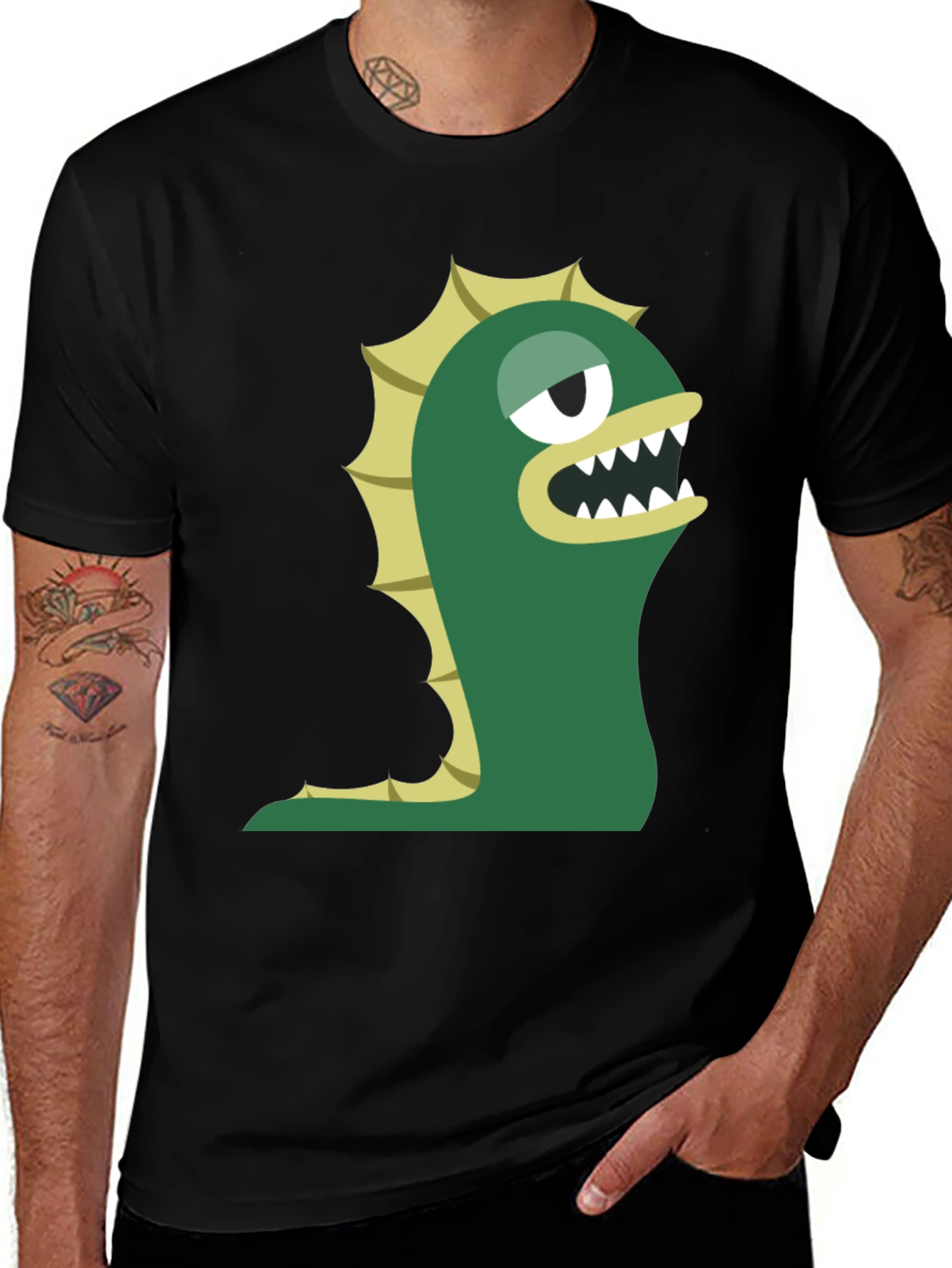 Monster Graphic Tee - Funky Cartoon Creature Shirt