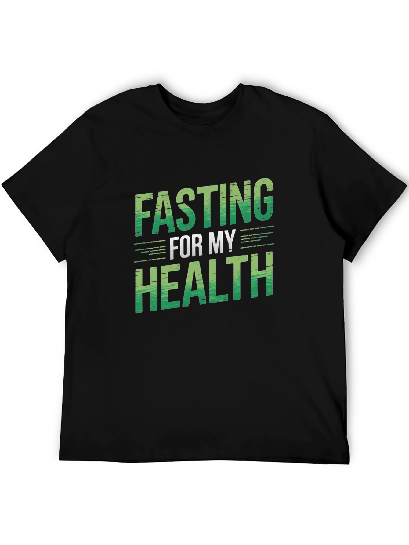 Fasting For My Health Black T-Shirt