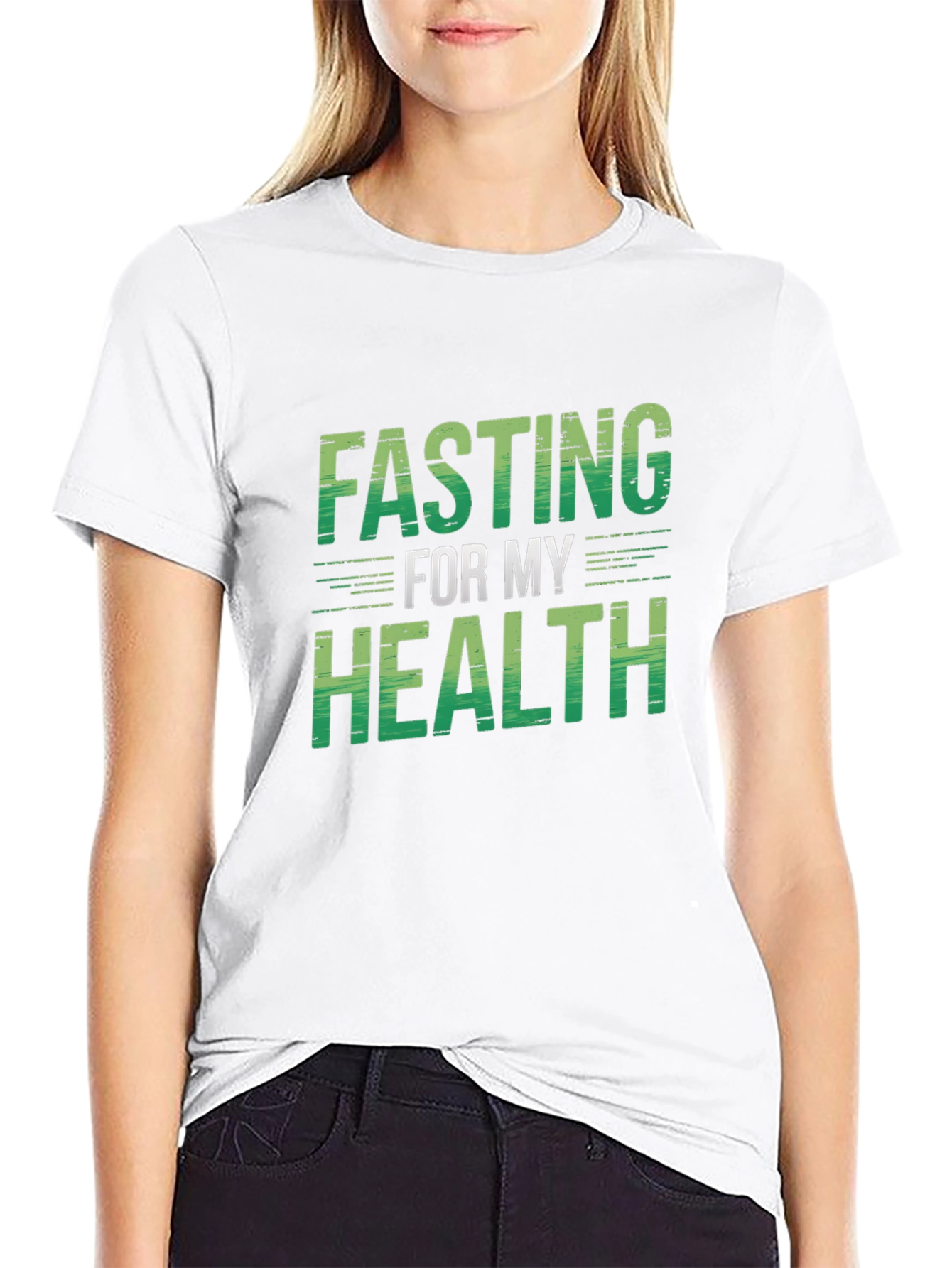 Fasting For My Health Black T-Shirt