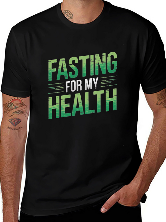 Fasting For My Health Black T-Shirt