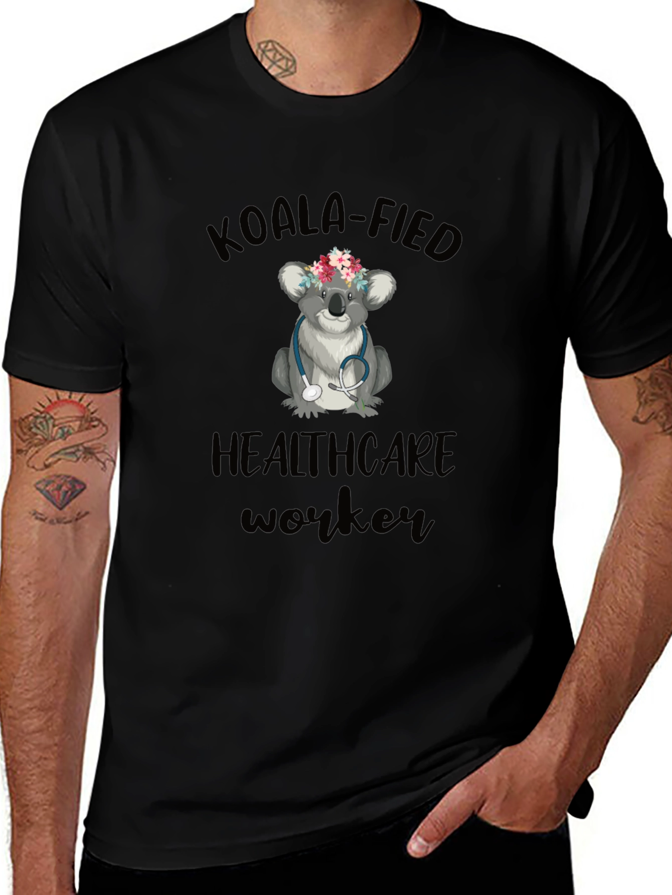 Koala-fied Healthcare Worker Graphic Tee