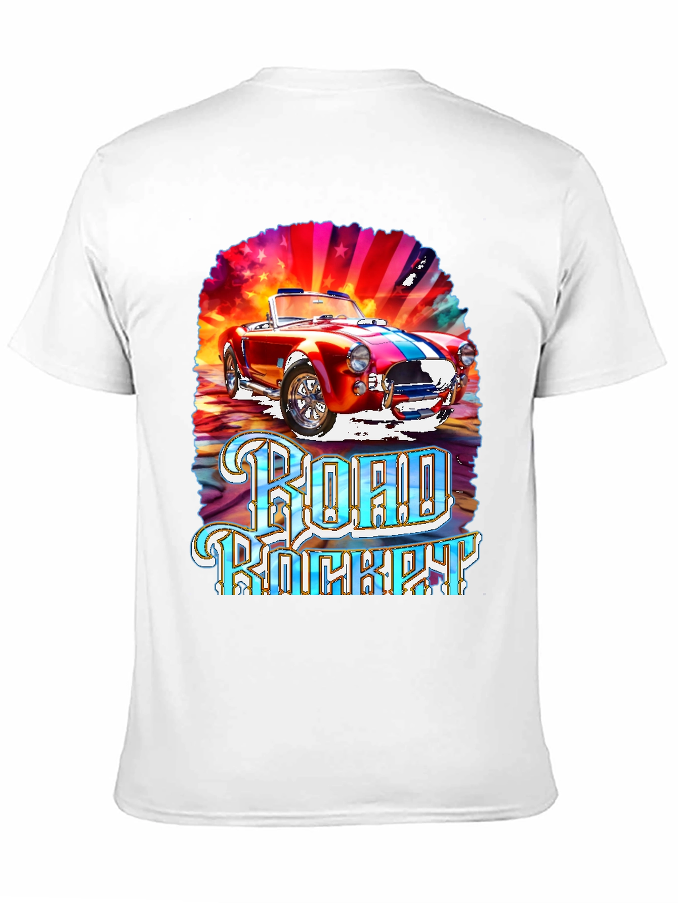 Road Rocket Car Graphic T-Shirt