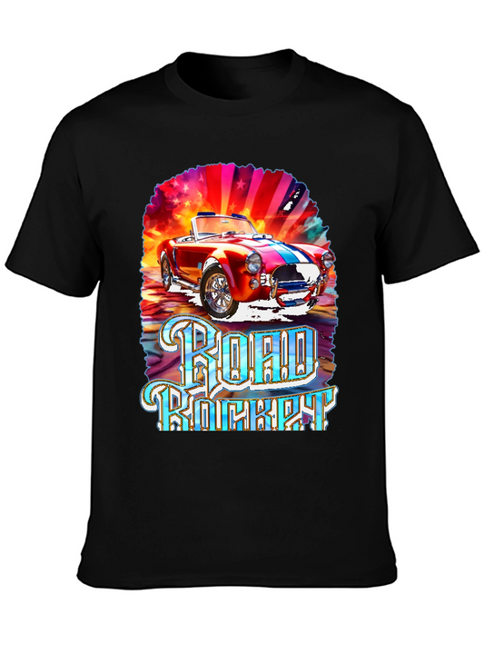 Road Rocket Car Graphic T-Shirt