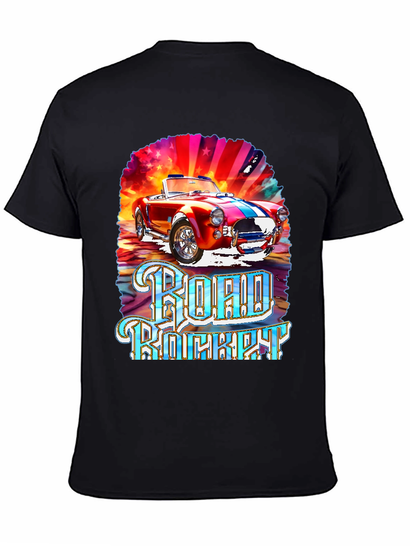 Road Rocket Car Graphic T-Shirt