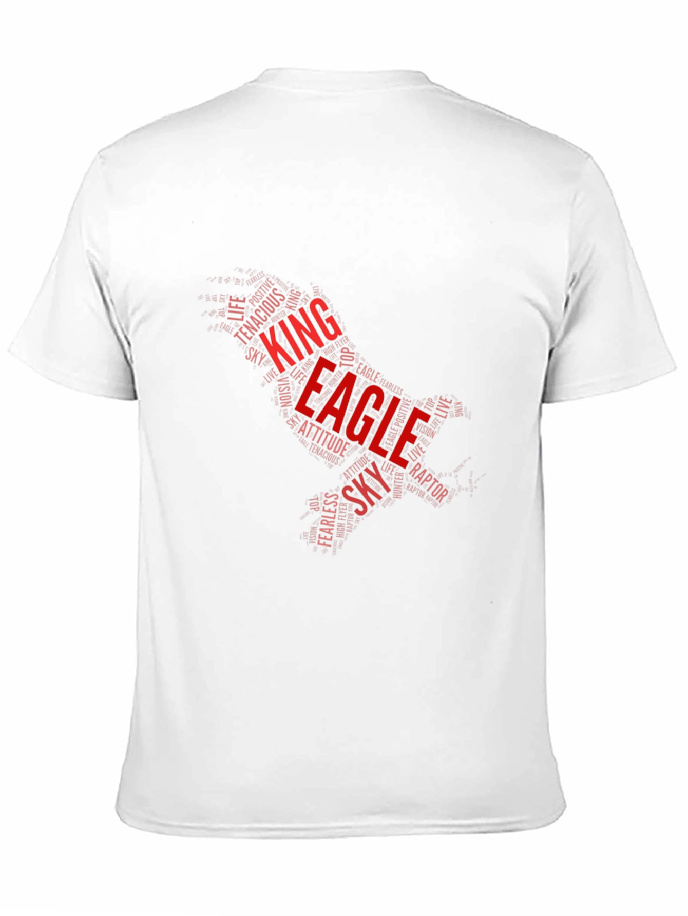 King Eagle Word Art Graphic T-Shirt