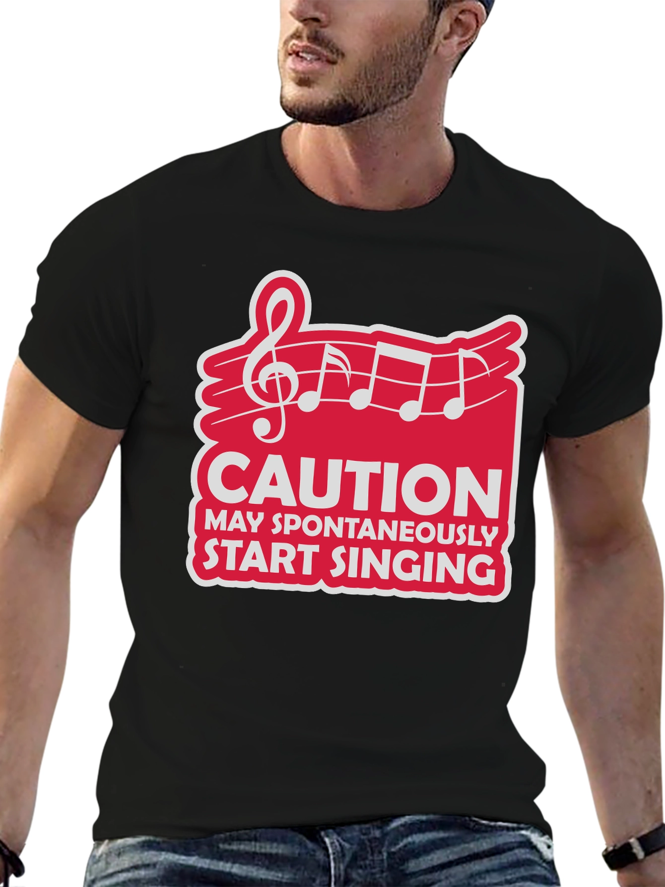 Caution May Spontaneously Start Singing T-Shirt