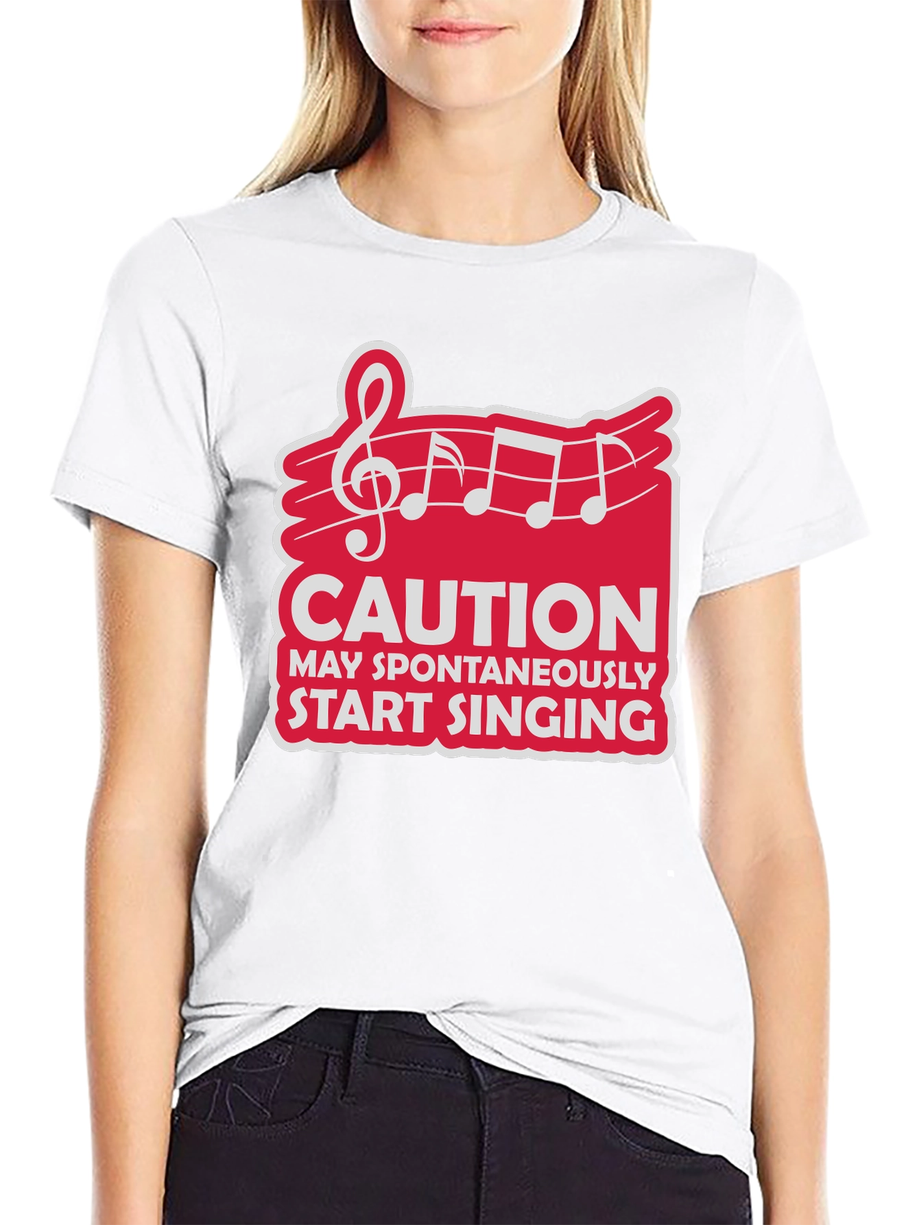 Caution May Spontaneously Start Singing T-Shirt