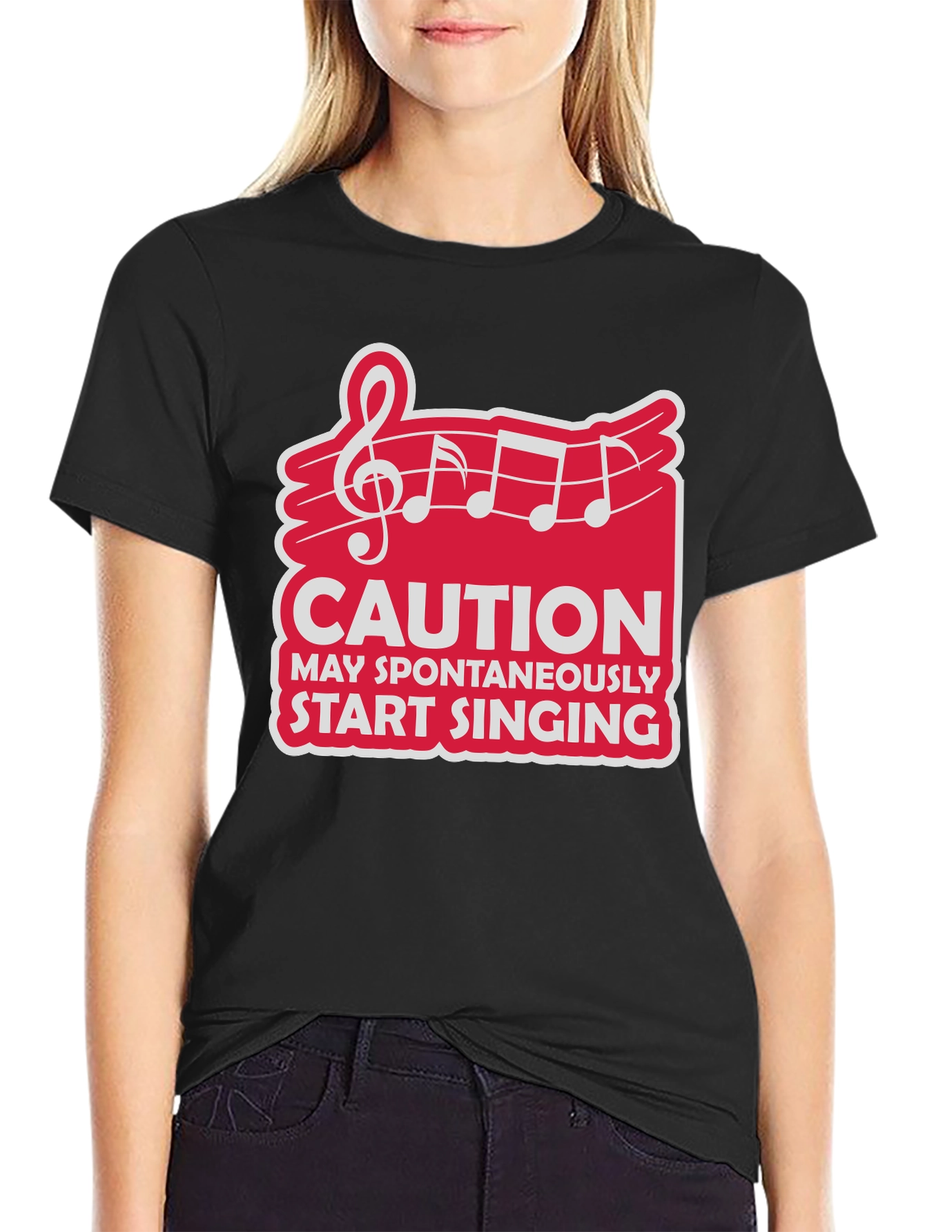 Caution May Spontaneously Start Singing T-Shirt