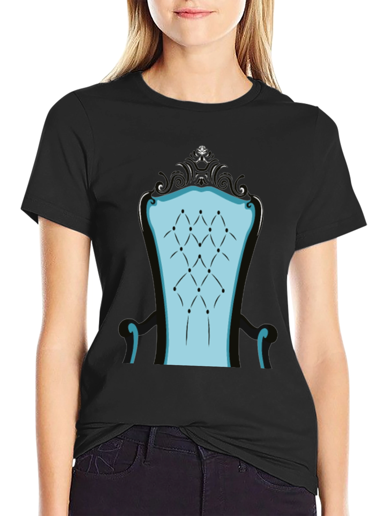 Throne Graphic Tee - Blue Chair Design