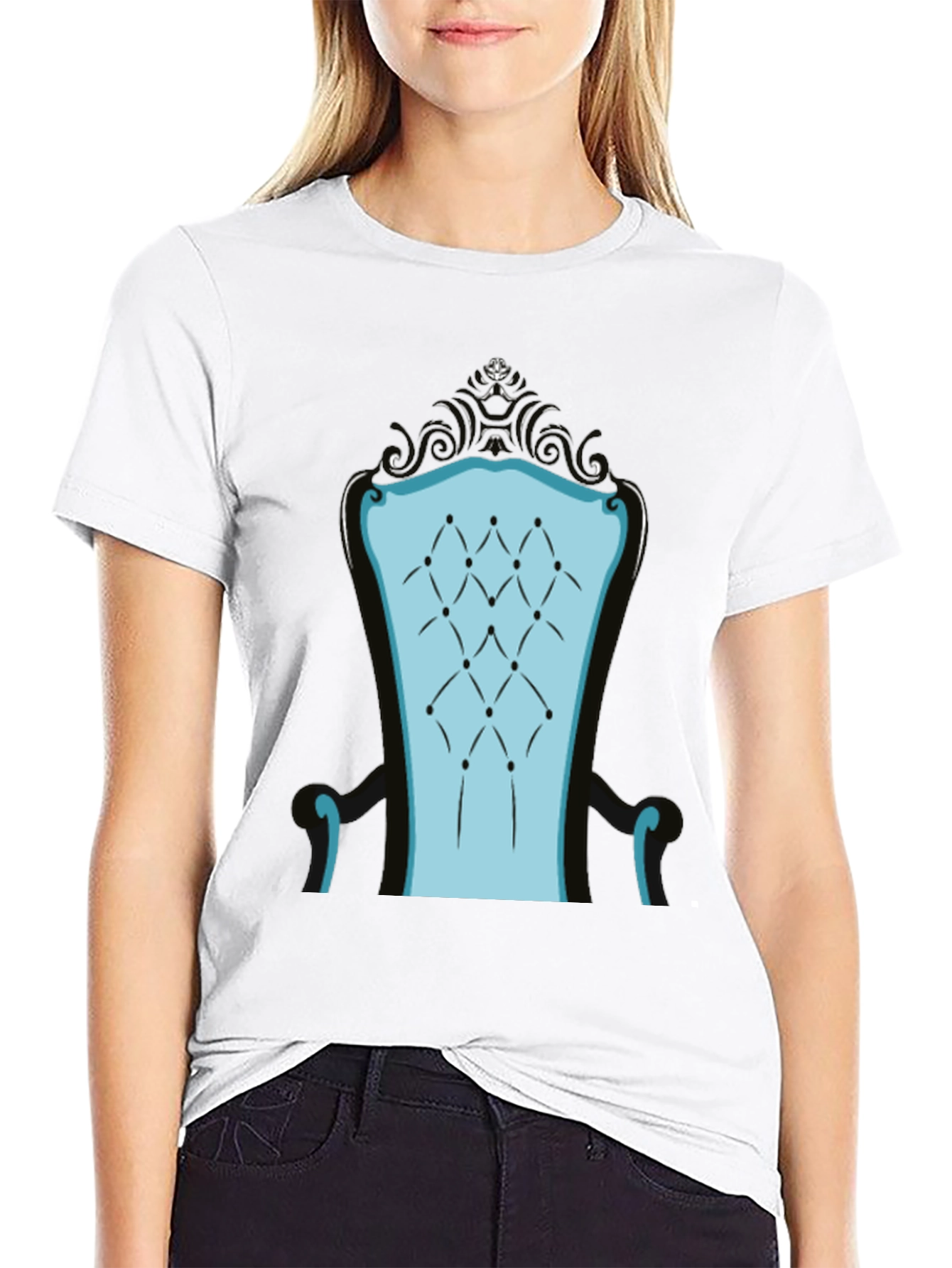 Throne Graphic Tee - Blue Chair Design
