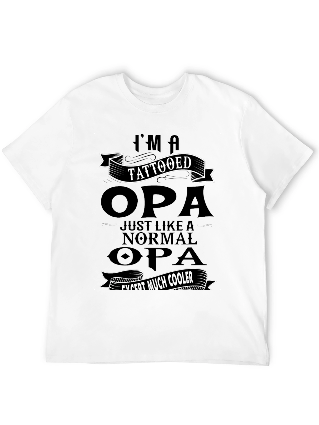 Tattooed Opa T-Shirt - Cool Grandpa Gift