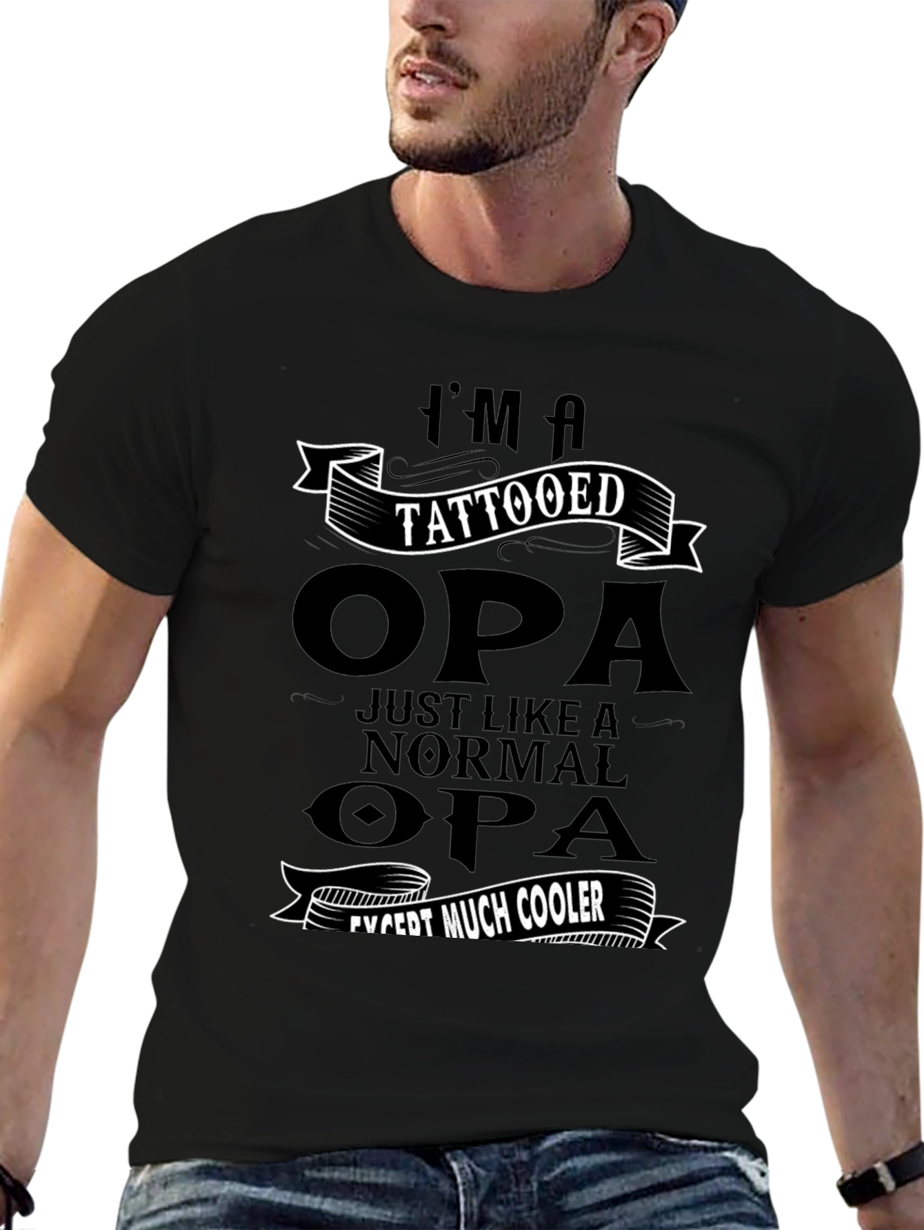 Tattooed Opa T-Shirt - Cool Grandpa Gift
