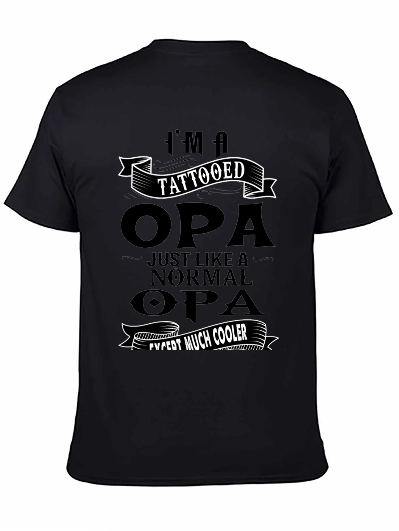 Tattooed Opa T-Shirt - Cool Grandpa Gift