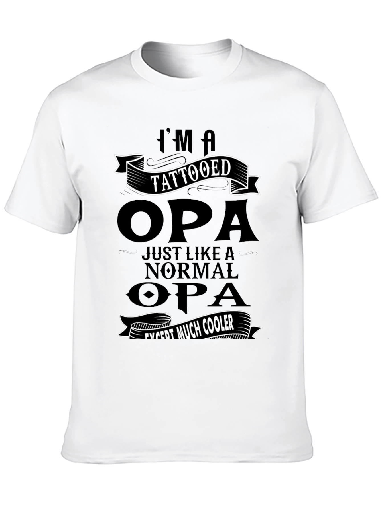 Tattooed Opa T-Shirt - Cool Grandpa Gift