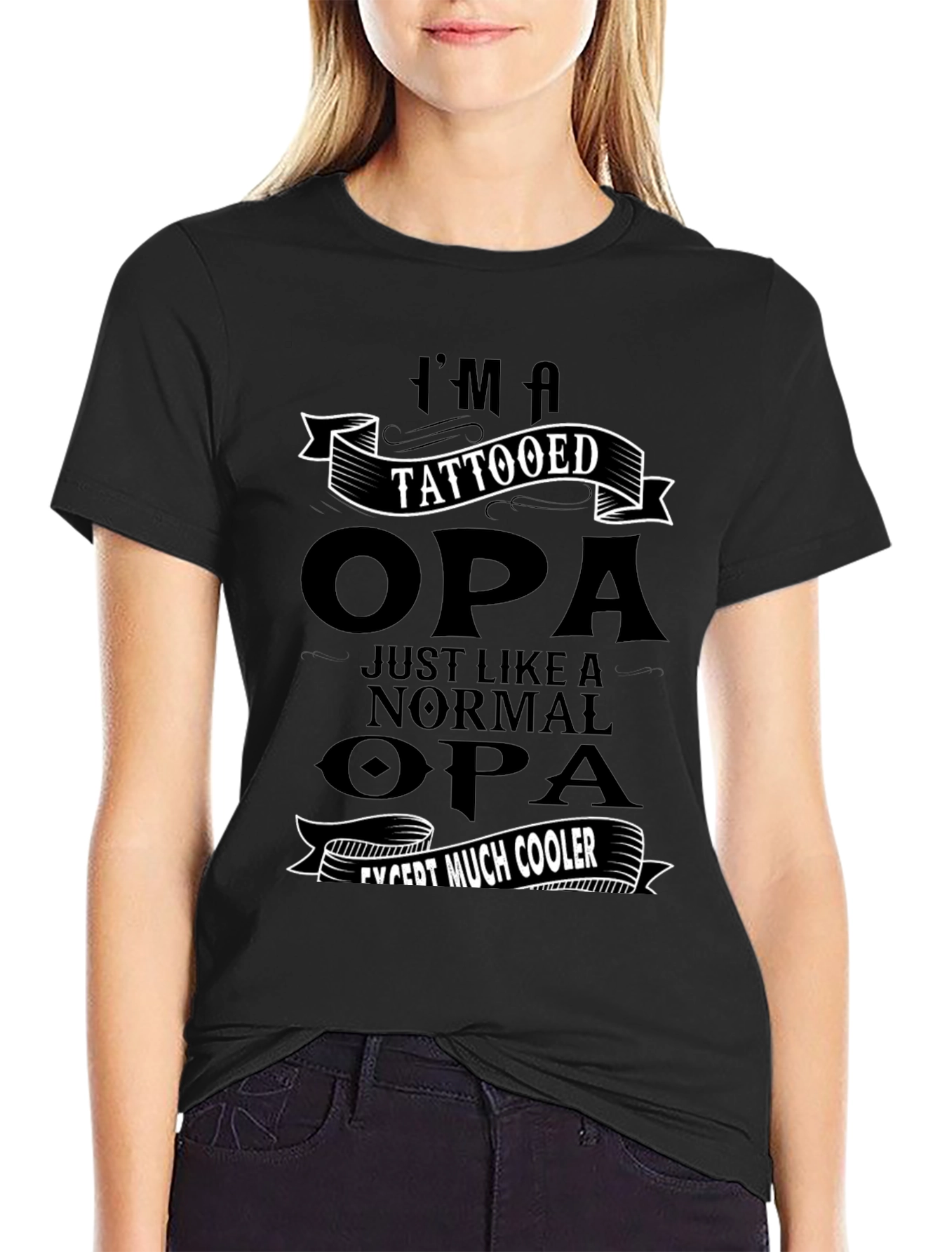 Tattooed Opa T-Shirt - Cool Grandpa Gift