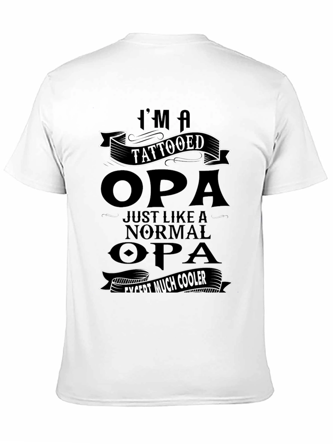 Tattooed Opa T-Shirt - Cool Grandpa Gift
