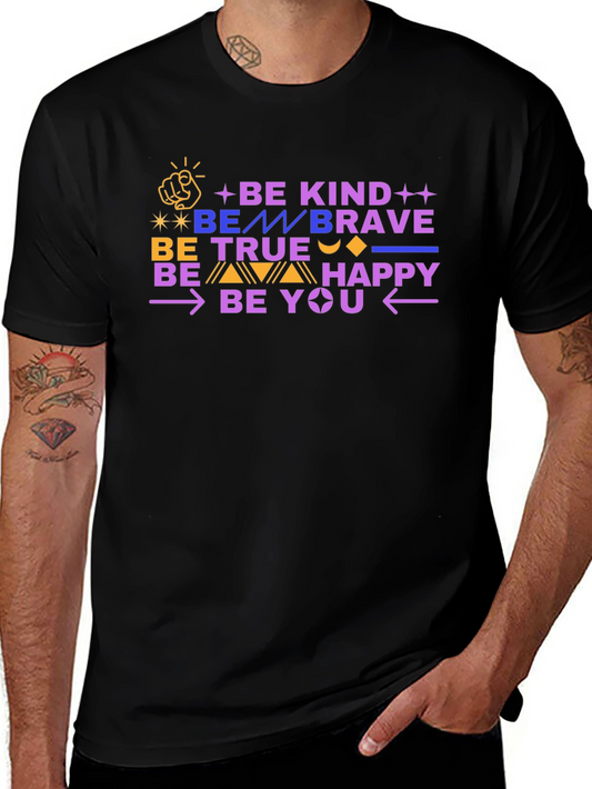 Be Kind Be Brave Graphic Tee - Unisex Soft Cotton T-Shirt