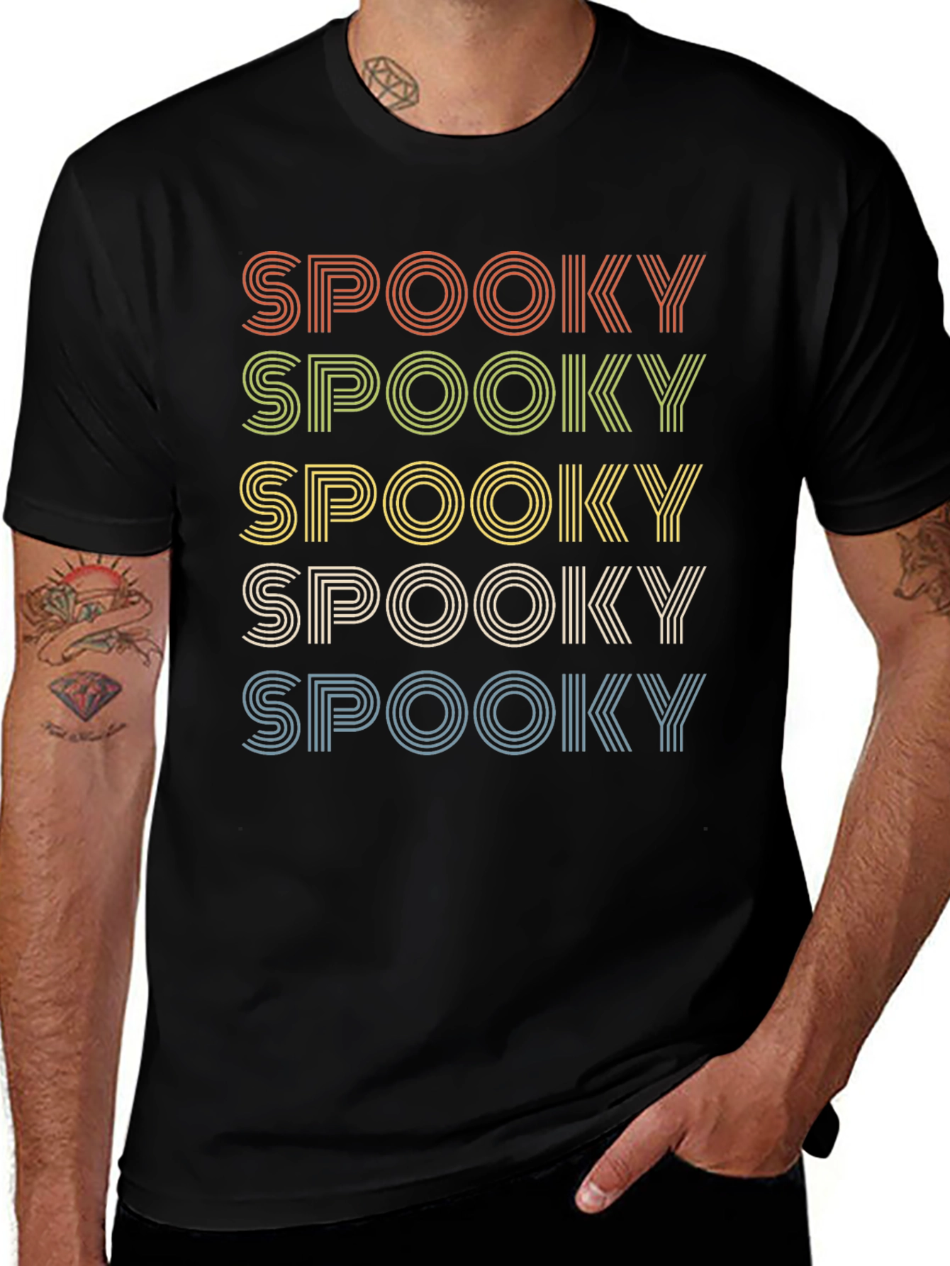 Spooky Retro T-Shirt - Halloween Graphic Tee