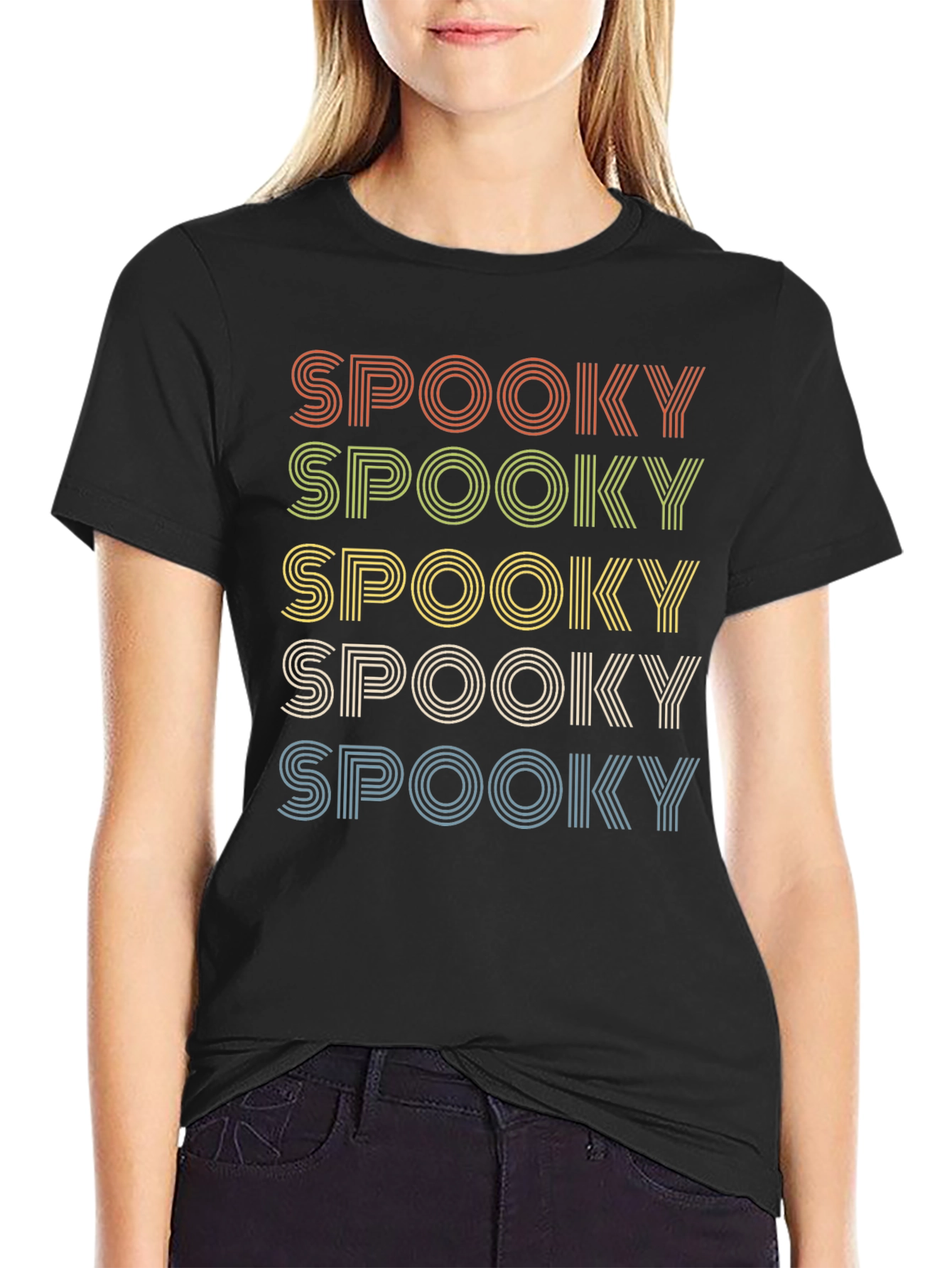 Spooky Retro T-Shirt - Halloween Graphic Tee