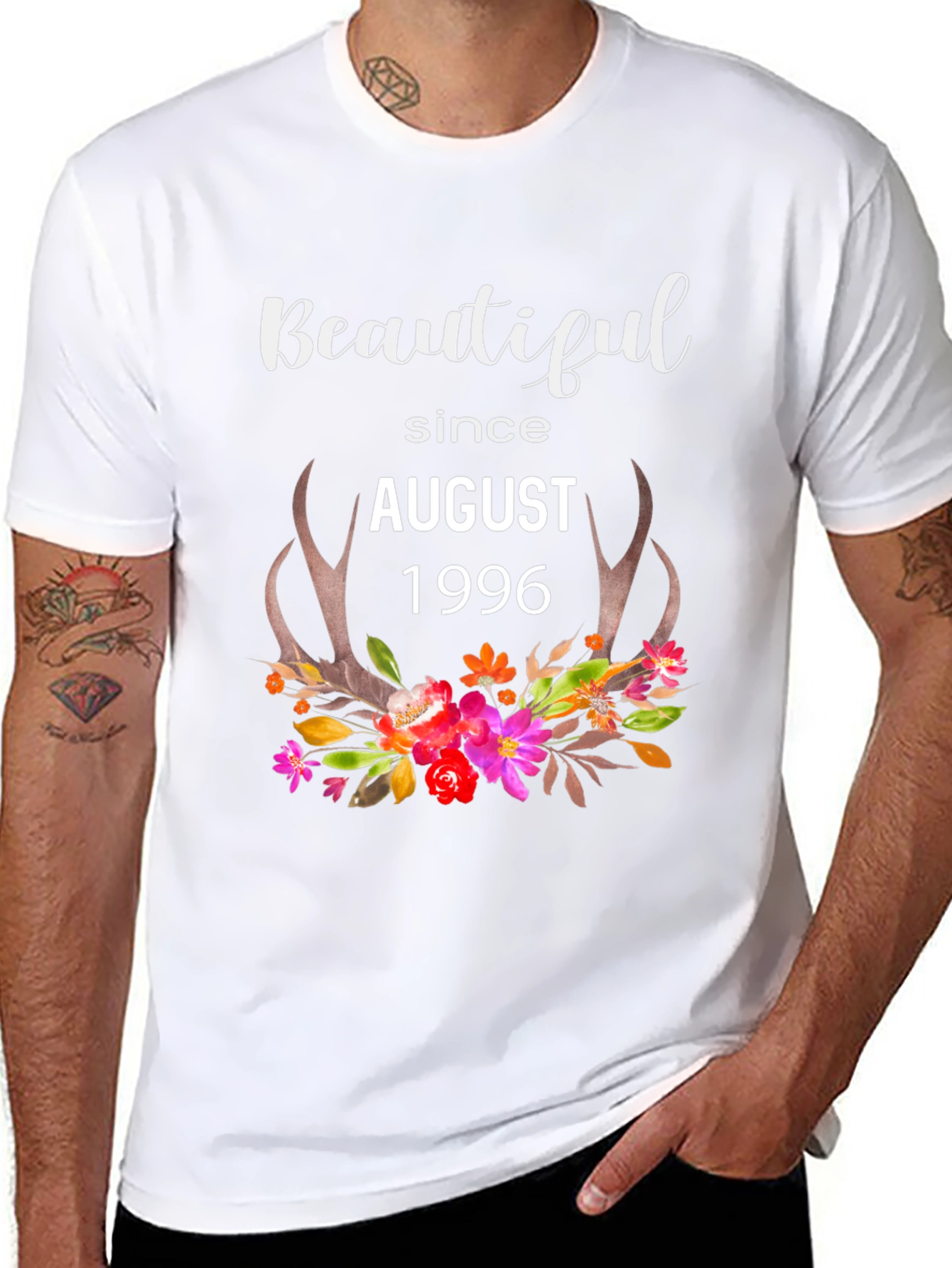 Beautiful Since August 1996 Black T-Shirt