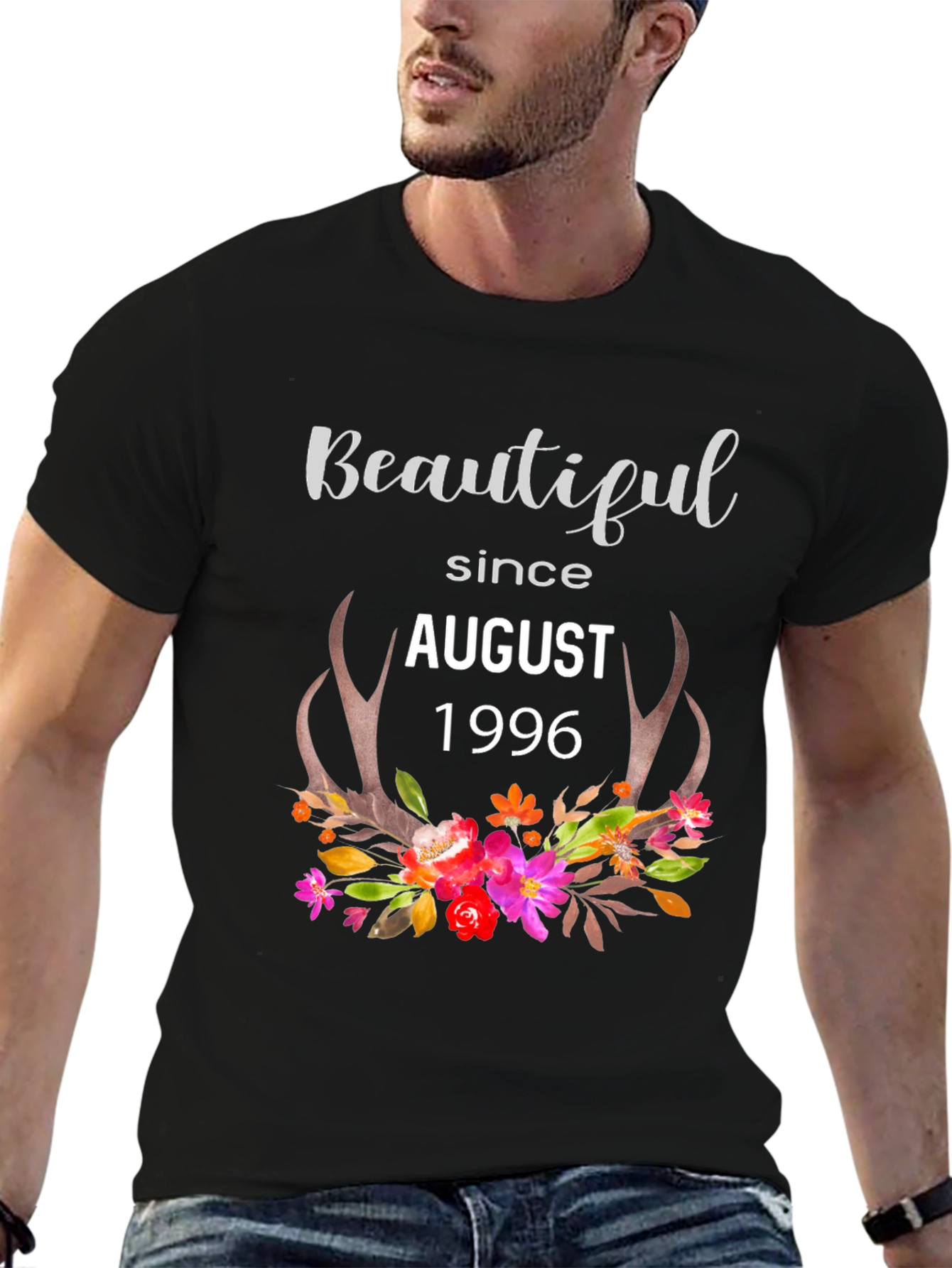 Beautiful Since August 1996 Black T-Shirt