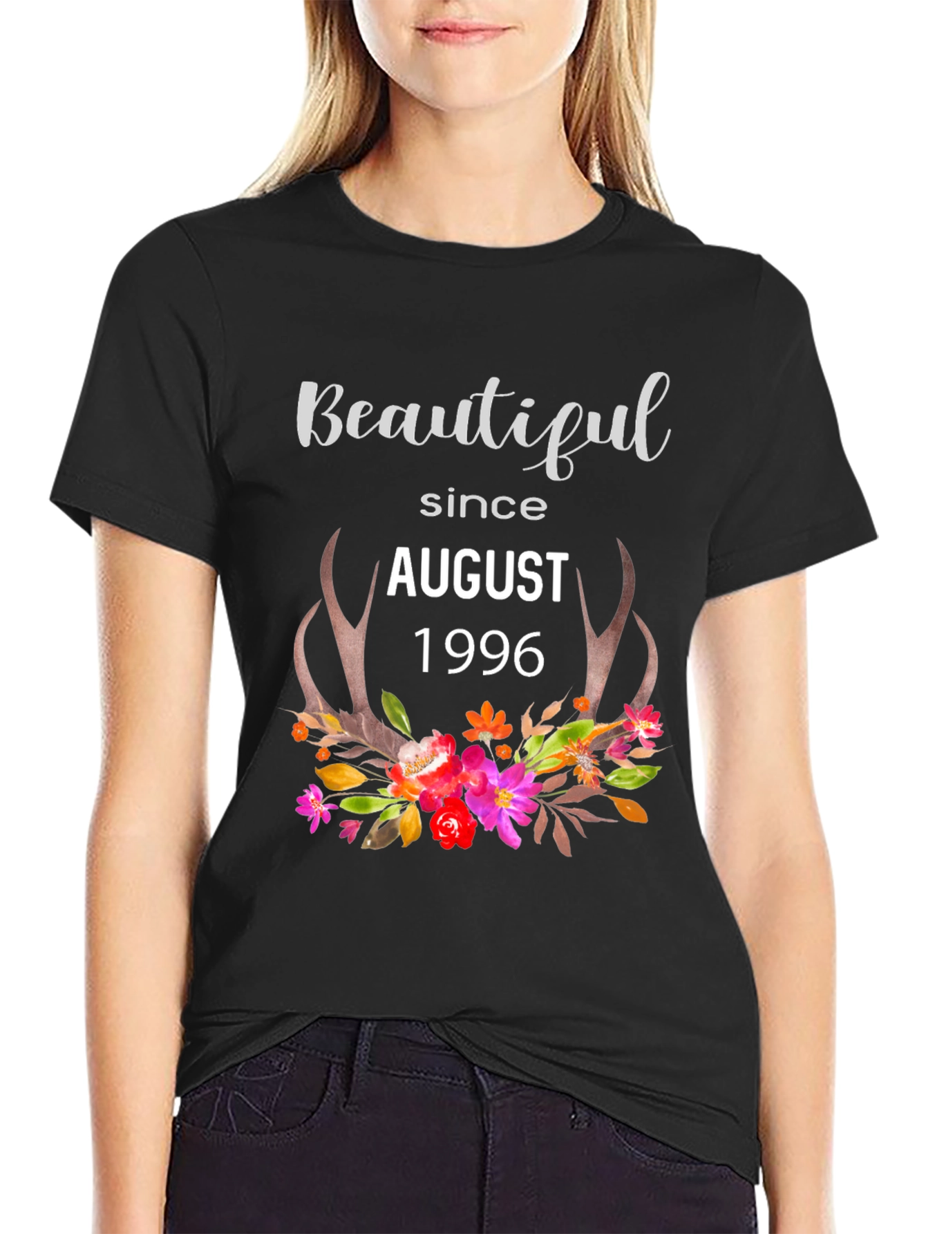 Beautiful Since August 1996 Black T-Shirt