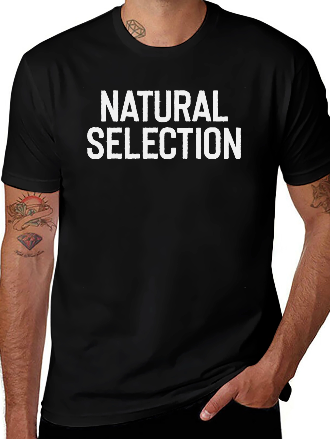 Natural Selection Graphic Tee - Mens Black T-Shirt