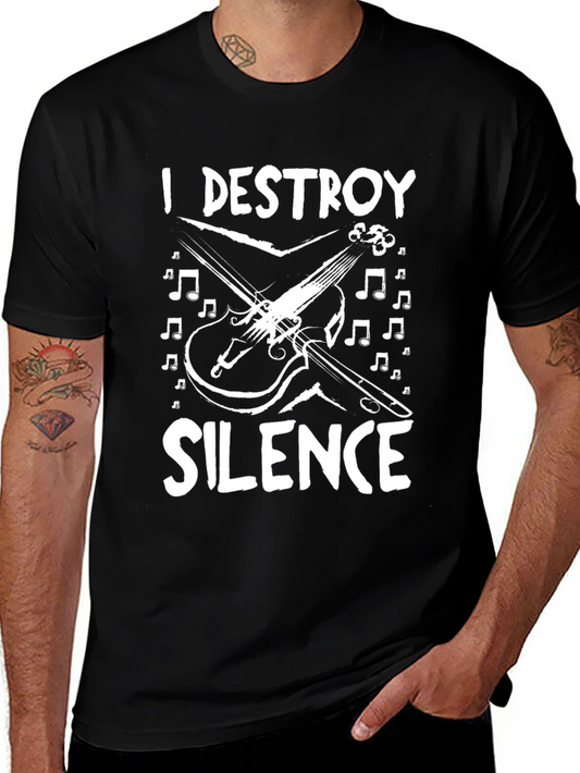 I Destroy Silence T-Shirt - Musician Tee