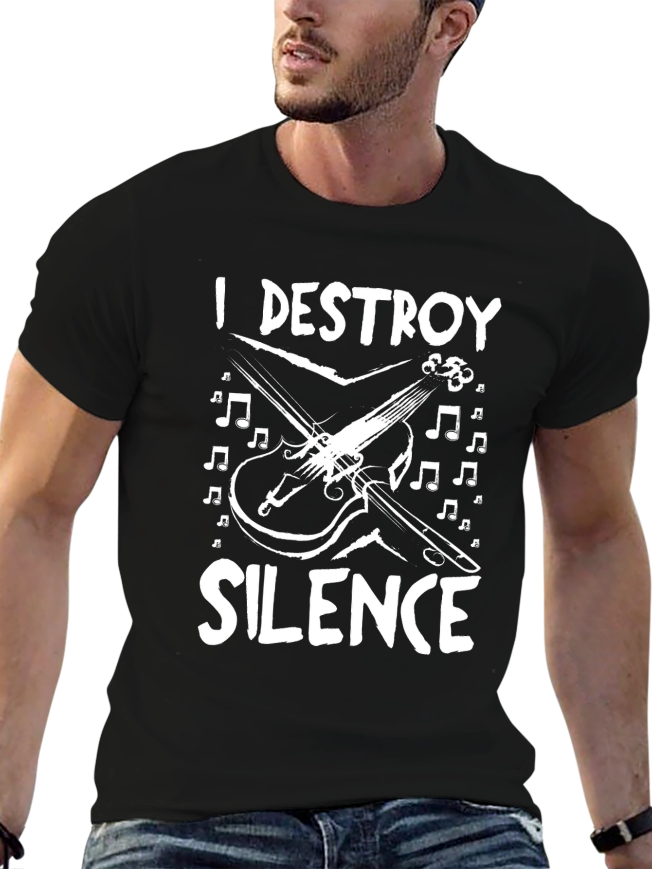 I Destroy Silence T-Shirt - Musician Tee