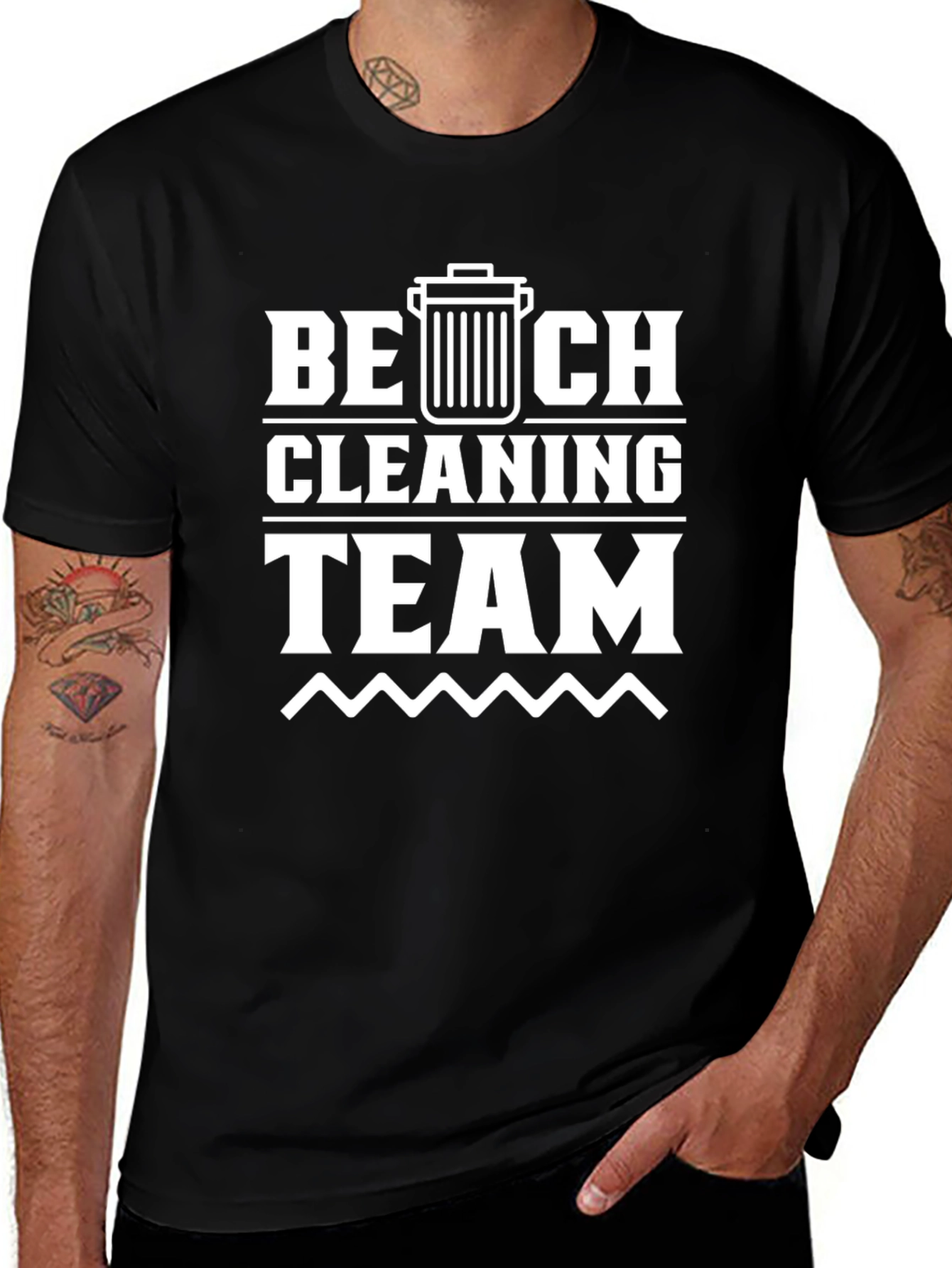 Beach Cleaning Team T-Shirt - Eco Friendly