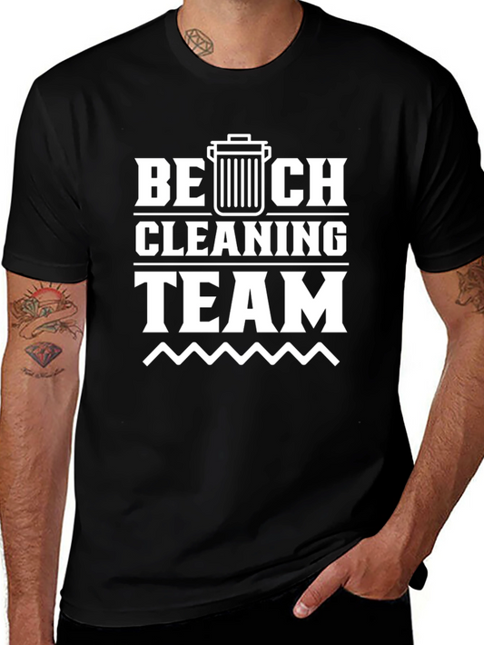 Beach Cleaning Team T-Shirt - Eco Friendly