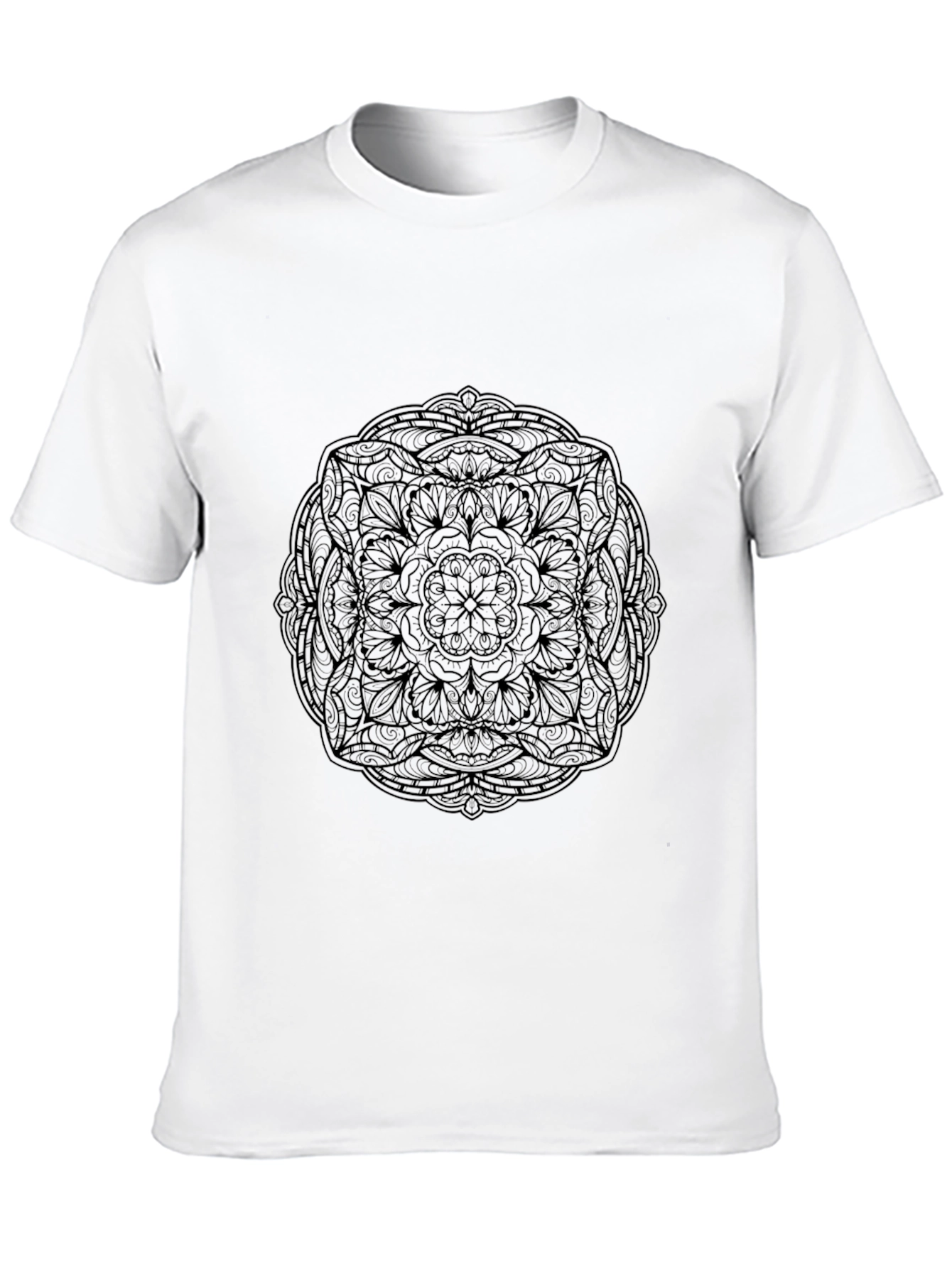 Black Mandala Graphic Tee - Stylish and Comfortable