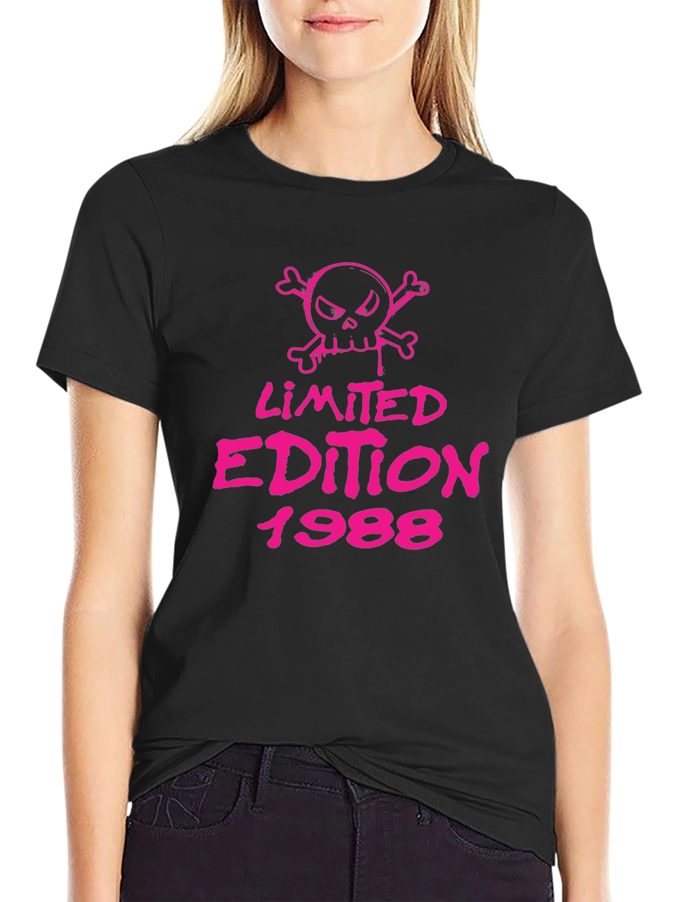 Limited Edition 1988 Skull Graphic Tee - Black