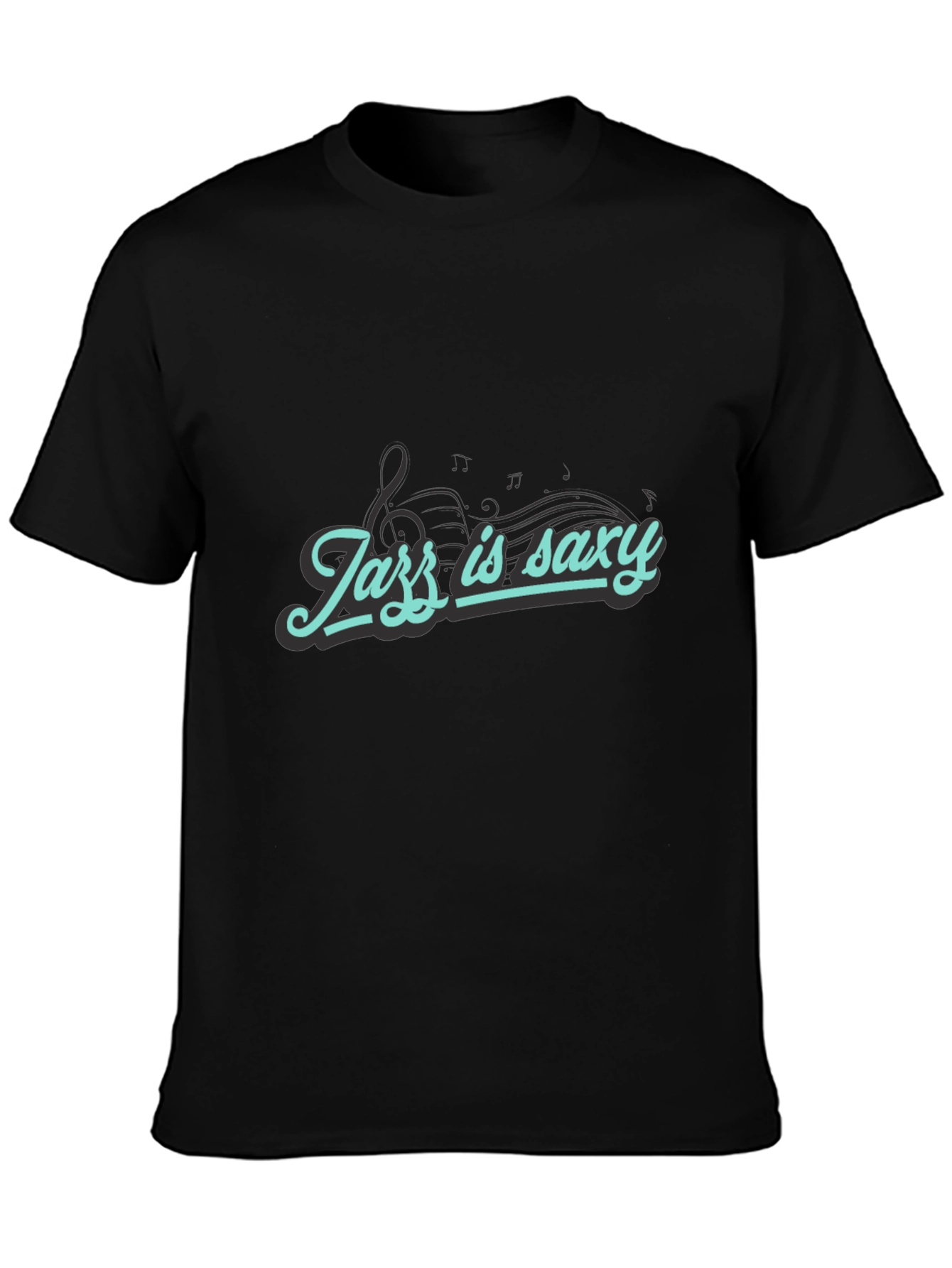 Jazz is Saxy Black T-Shirt