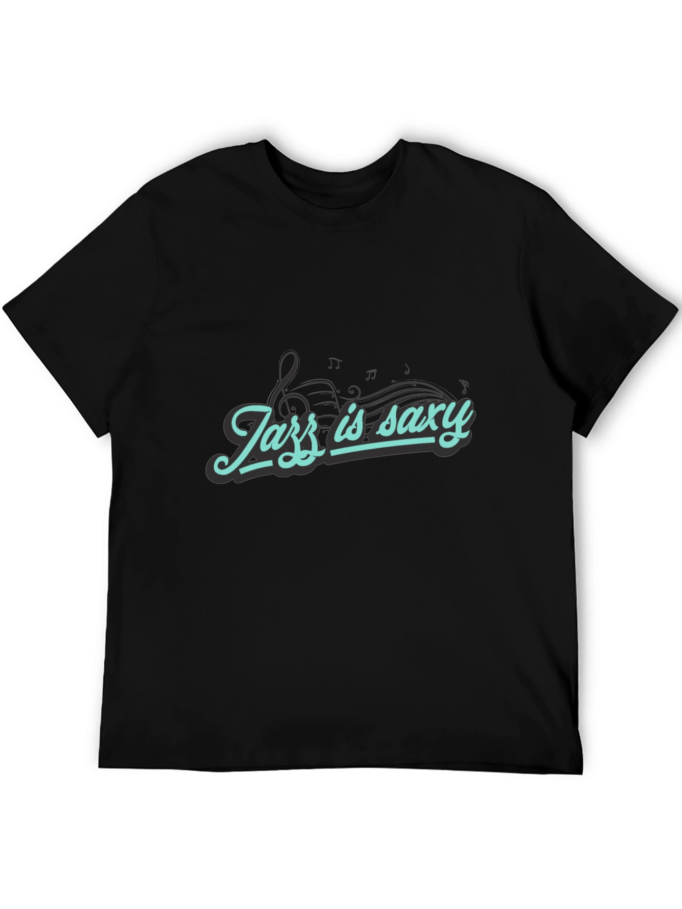 Jazz is Saxy Black T-Shirt