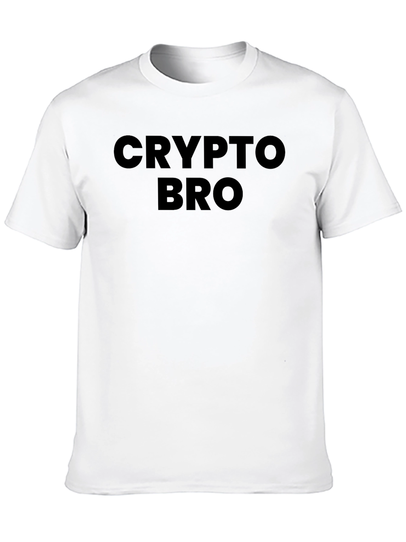 Crypto Bro Graphic Tee - Black Cotton T-Shirt