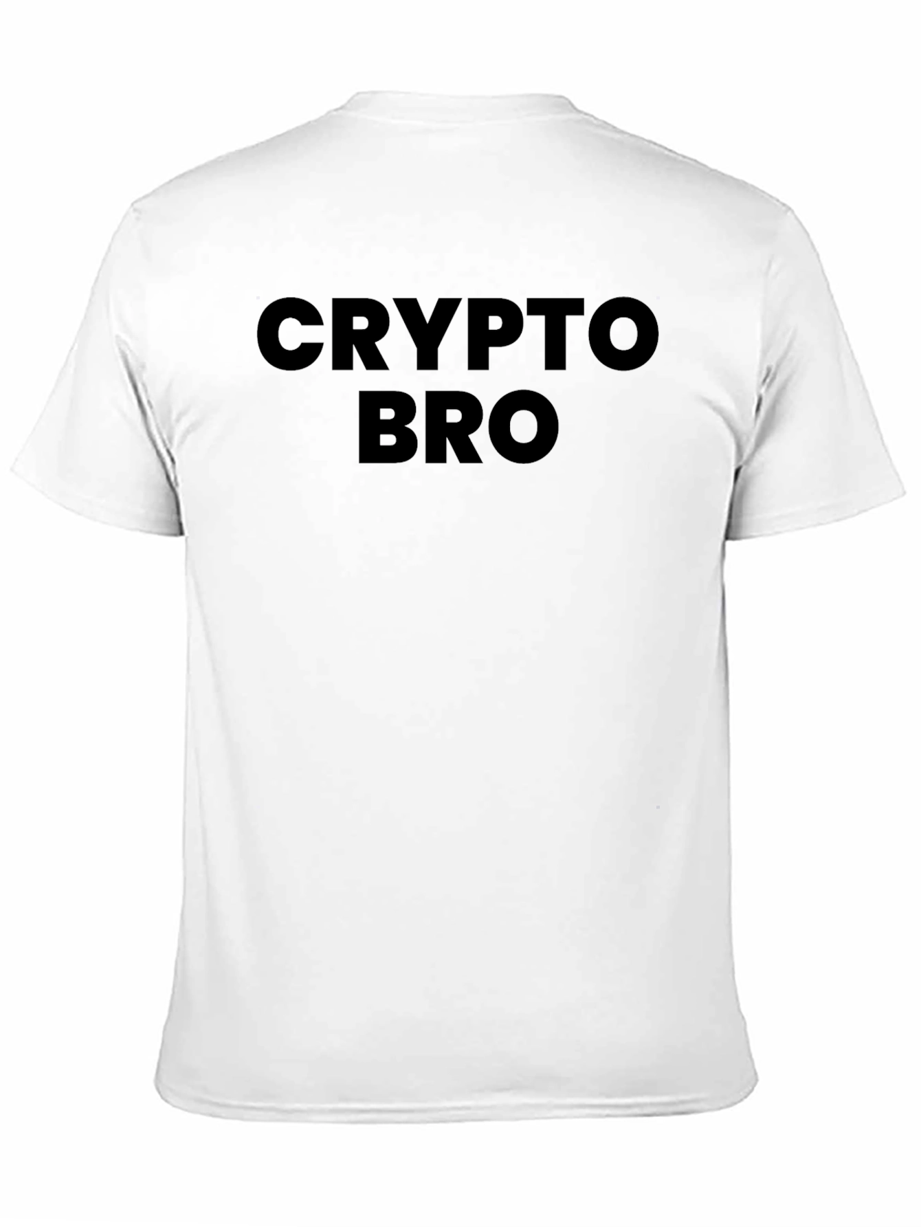 Crypto Bro Graphic Tee - Black Cotton T-Shirt