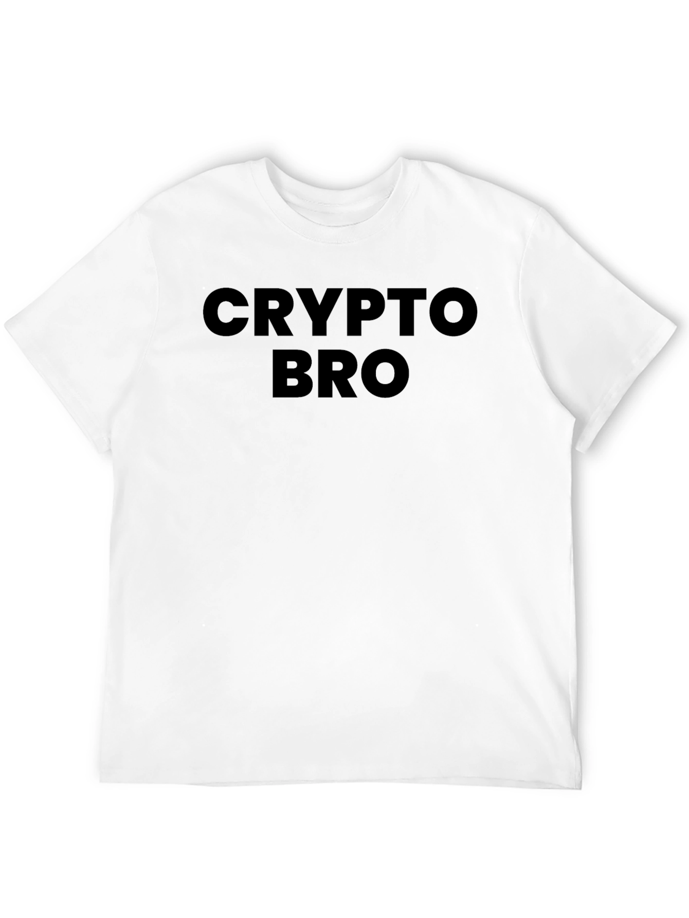 Crypto Bro Graphic Tee - Black Cotton T-Shirt
