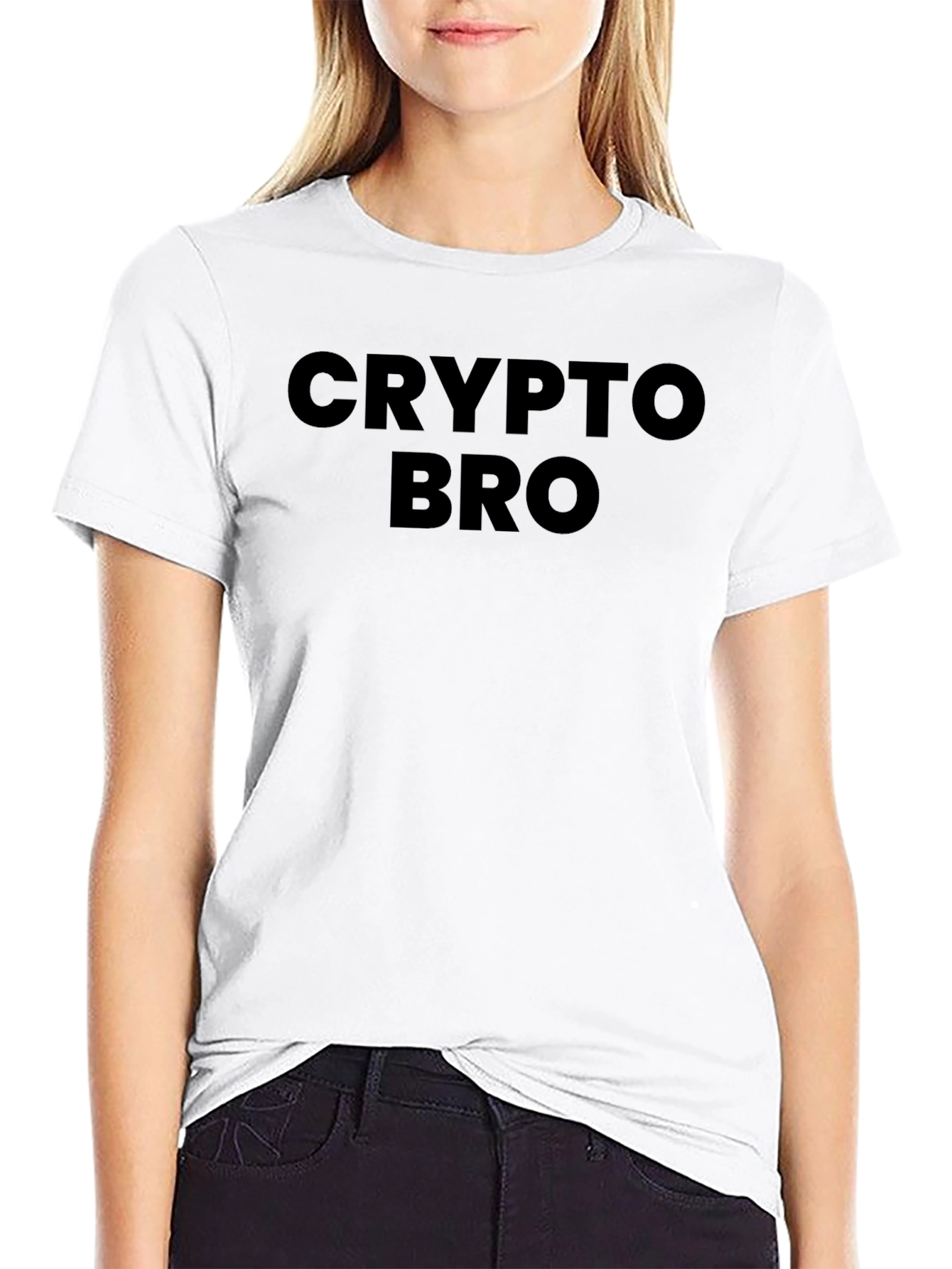 Crypto Bro Graphic Tee - Black Cotton T-Shirt