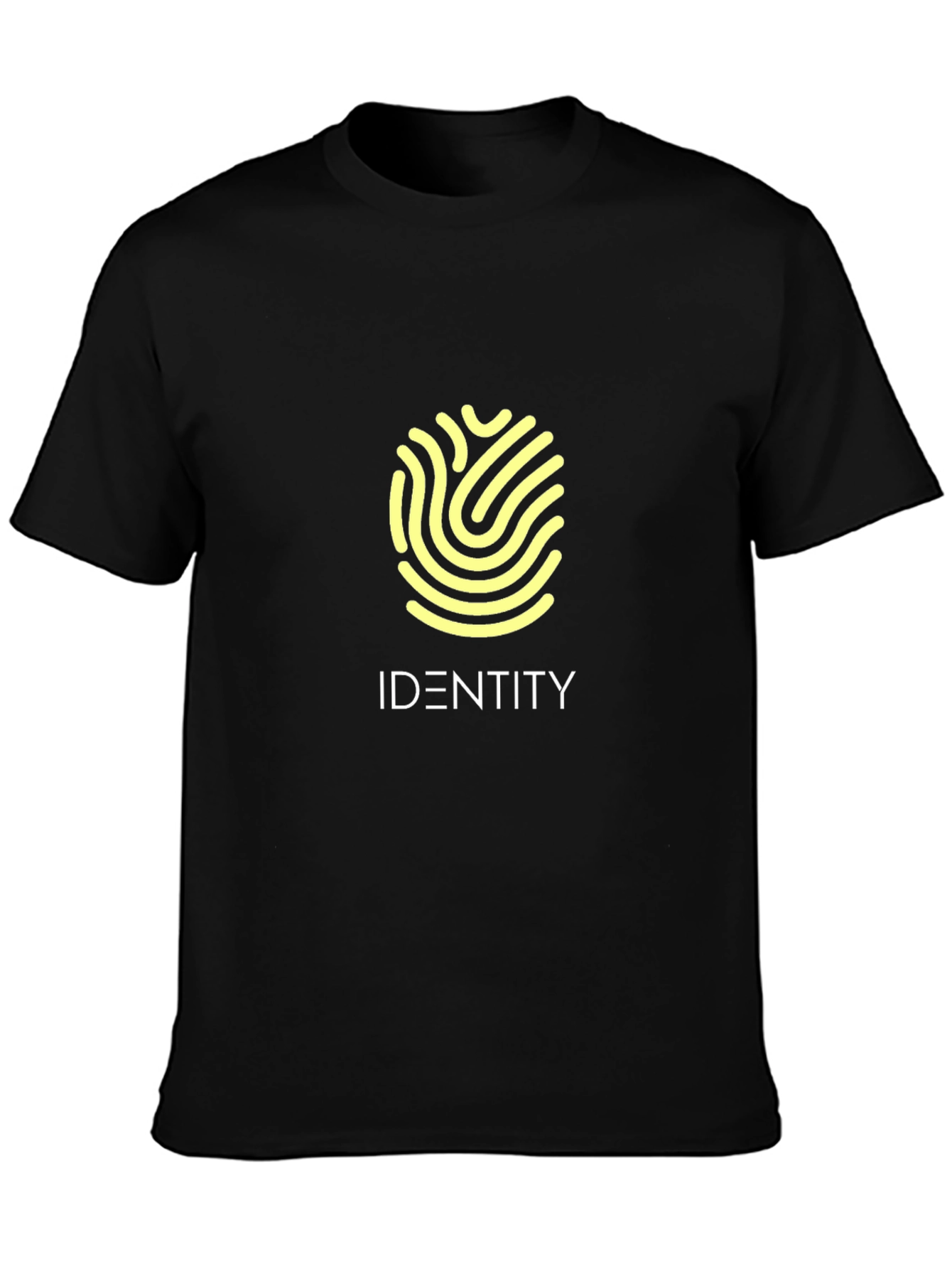 Identity Fingerprint Graphic Tee - Premium Cotton Comfort